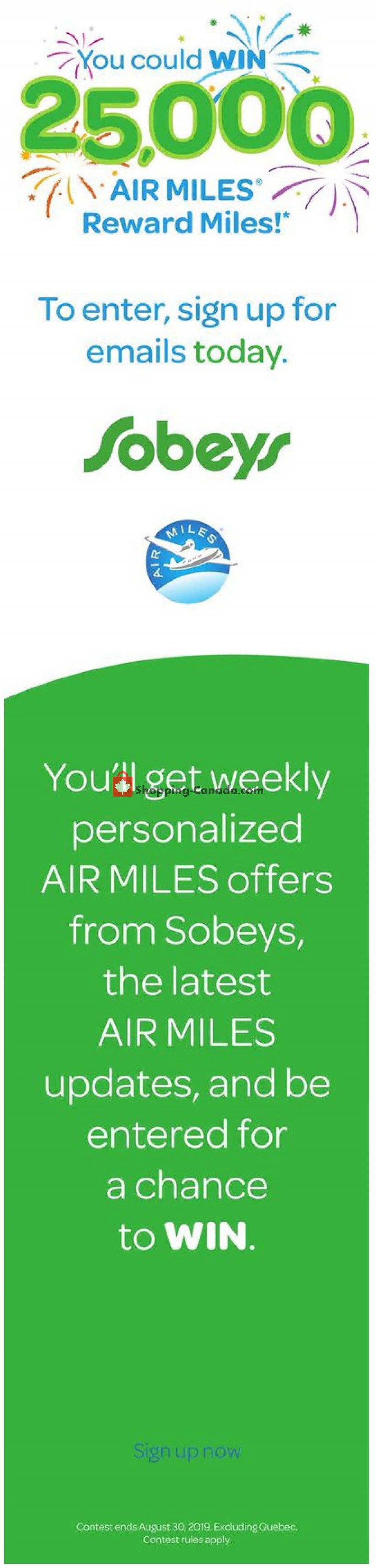 Sobeys flyer from Thursday August 8, 2019 to Wednesday August 14, 2019 - page 7