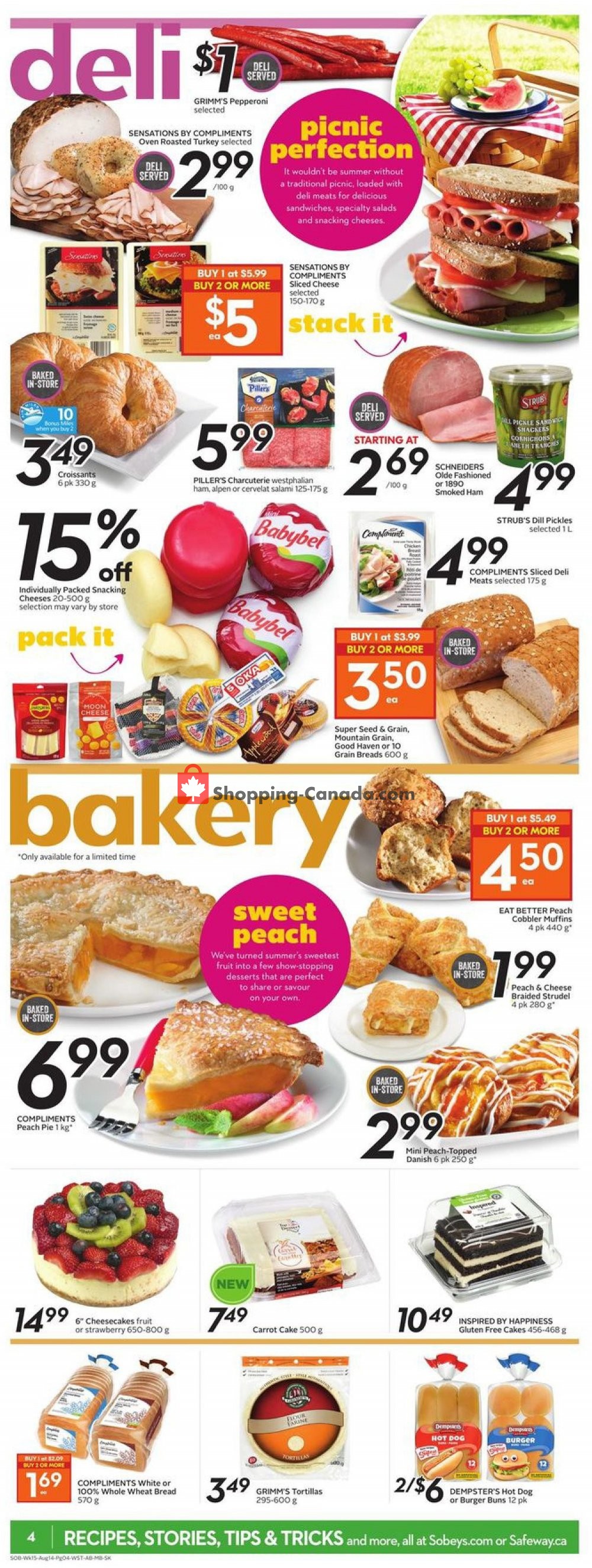 Sobeys flyer from Thursday August 8, 2019 to Wednesday August 14, 2019 - page 5