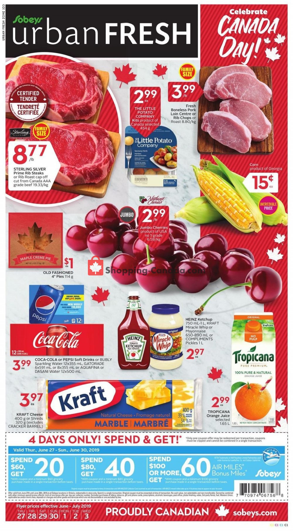 Sobeys flyer from Thursday June 27, 2019 to Wednesday July 3, 2019 - page 1