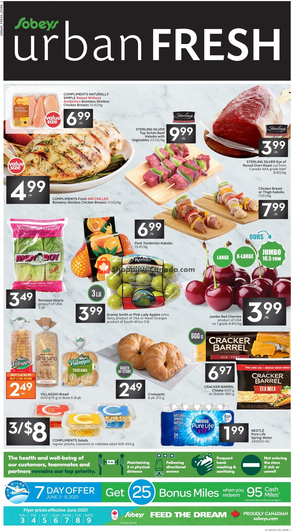 Sobeys flyer from Thursday June 3, 2021 to Wednesday June 9, 2021 - page 1