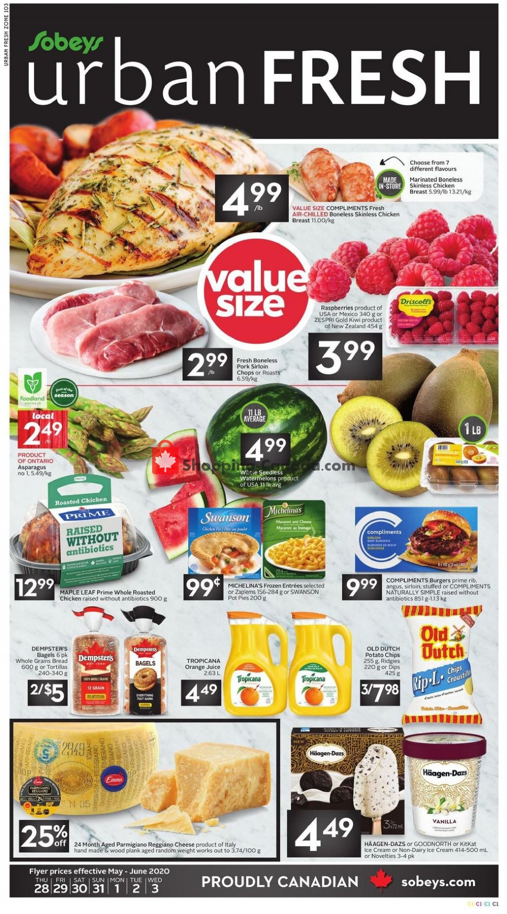 Sobeys flyer from Thursday May 28, 2020 to Wednesday June 3, 2020 - page 1