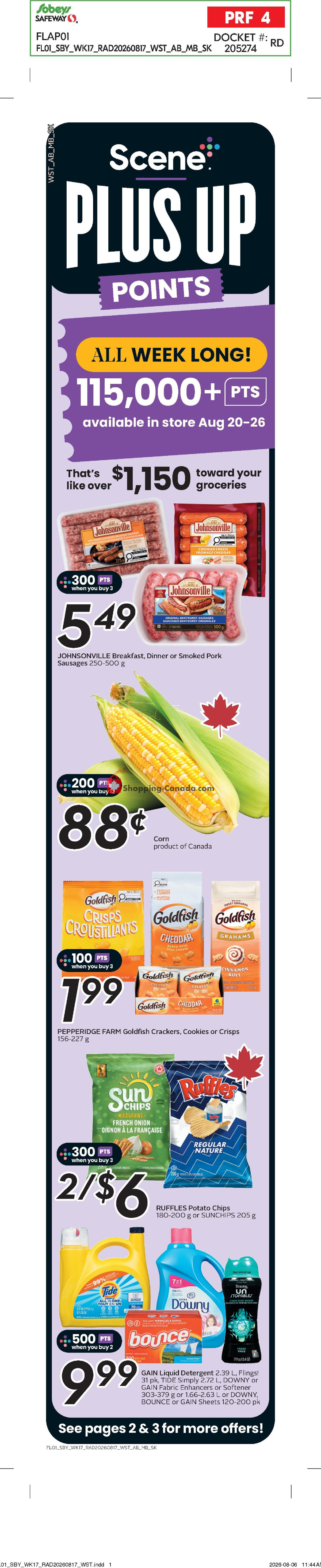 Sobeys flyer from Thursday August 20, 2026 to Wednesday August 26, 2026 - page 2