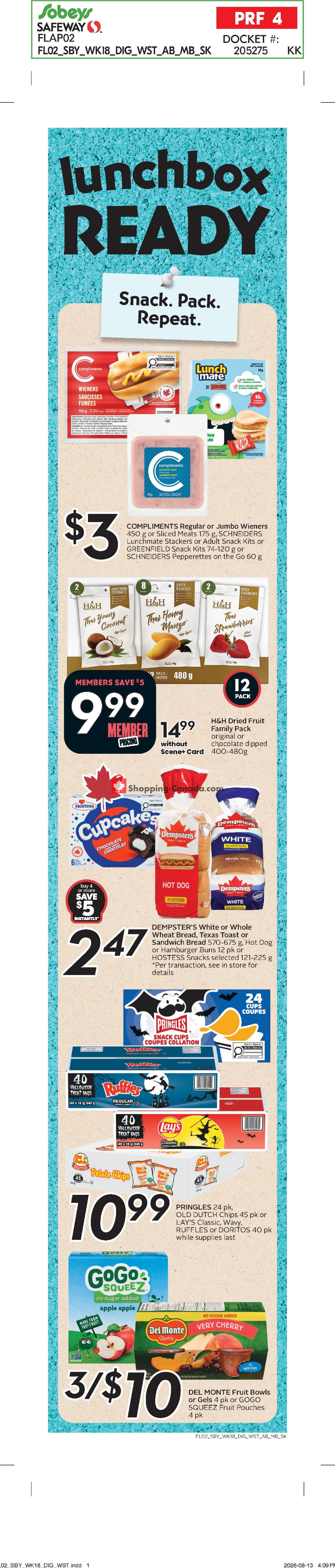 Sobeys flyer from Thursday August 27, 2026 to Wednesday September 2, 2026 - page 3