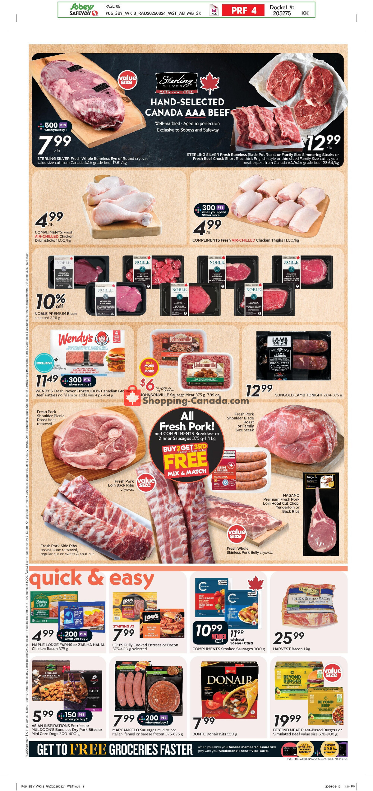 Sobeys flyer from Thursday August 27, 2026 to Wednesday September 2, 2026 - page 8
