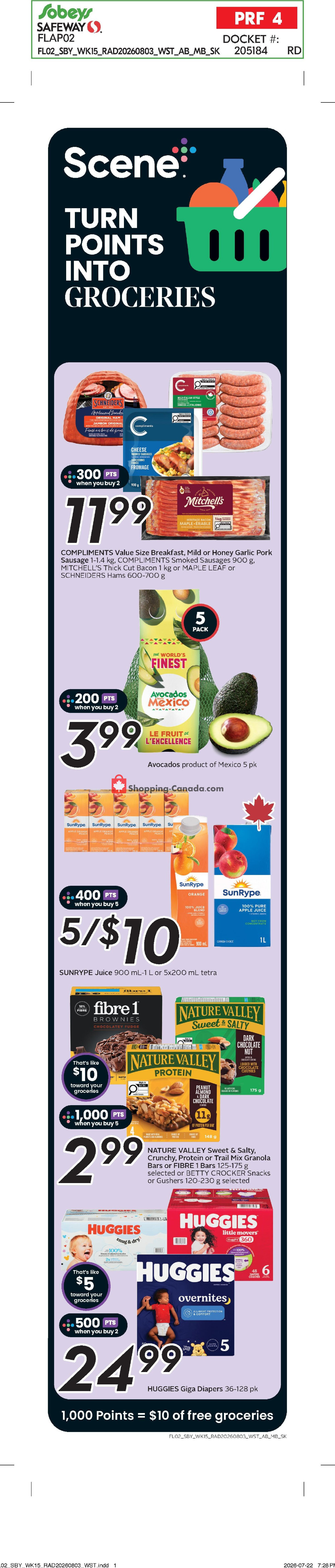 Sobeys flyer from Thursday August 6, 2026 to Wednesday August 12, 2026 - page 3