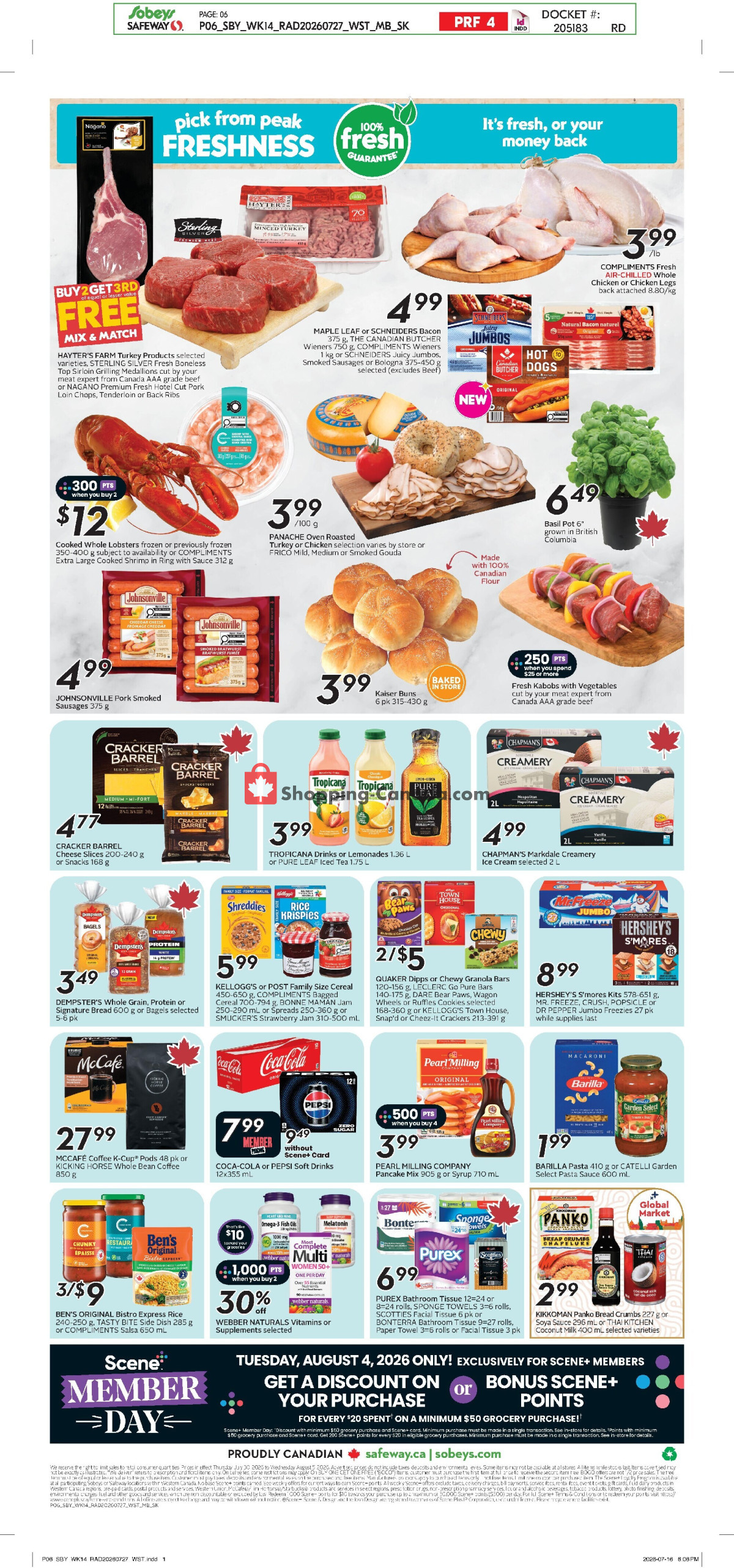 Sobeys flyer from Thursday July 30, 2026 to Wednesday August 5, 2026 - page 3