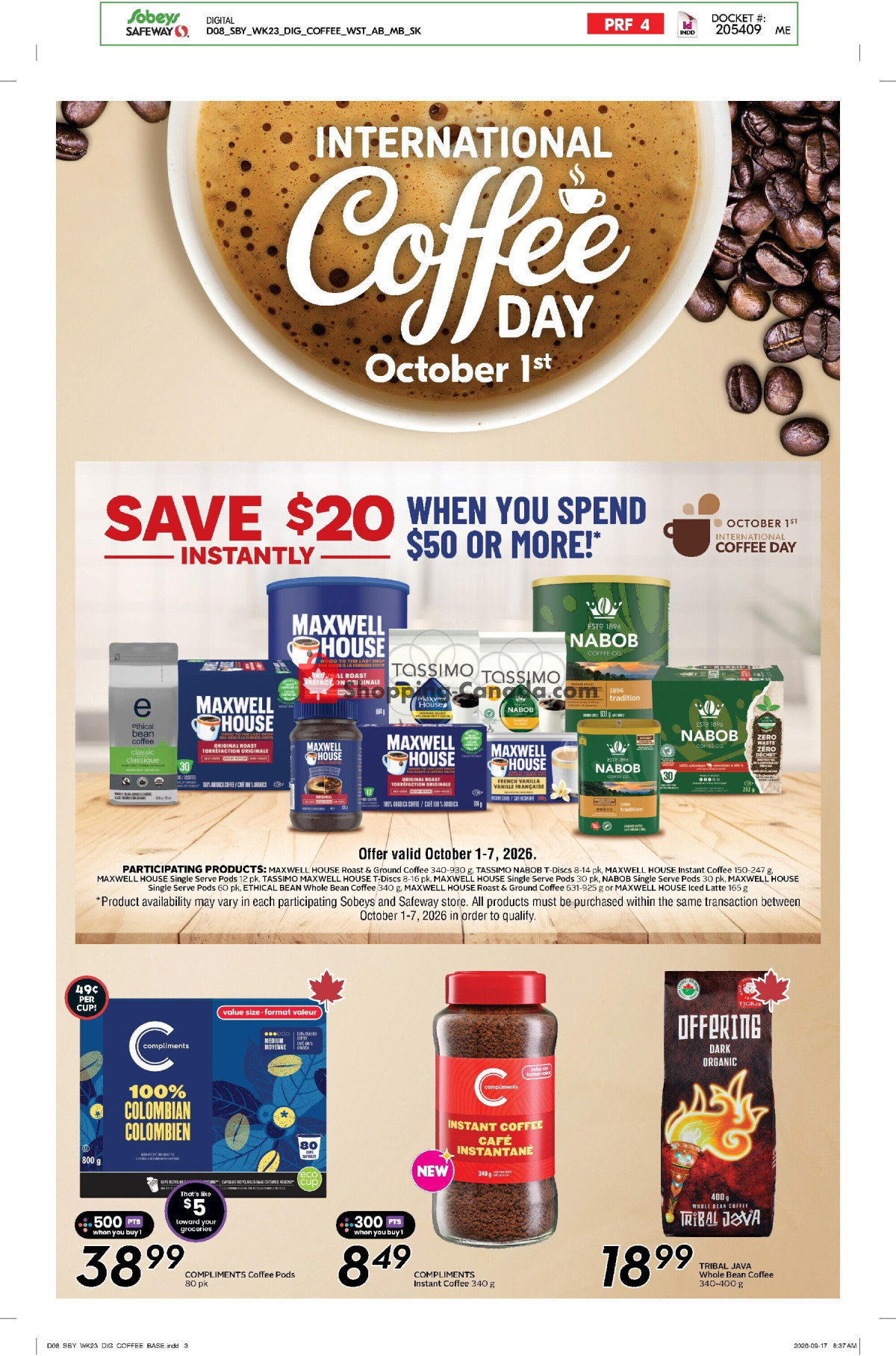 Sobeys flyer from Thursday October 1, 2026 to Wednesday October 7, 2026 - page 21
