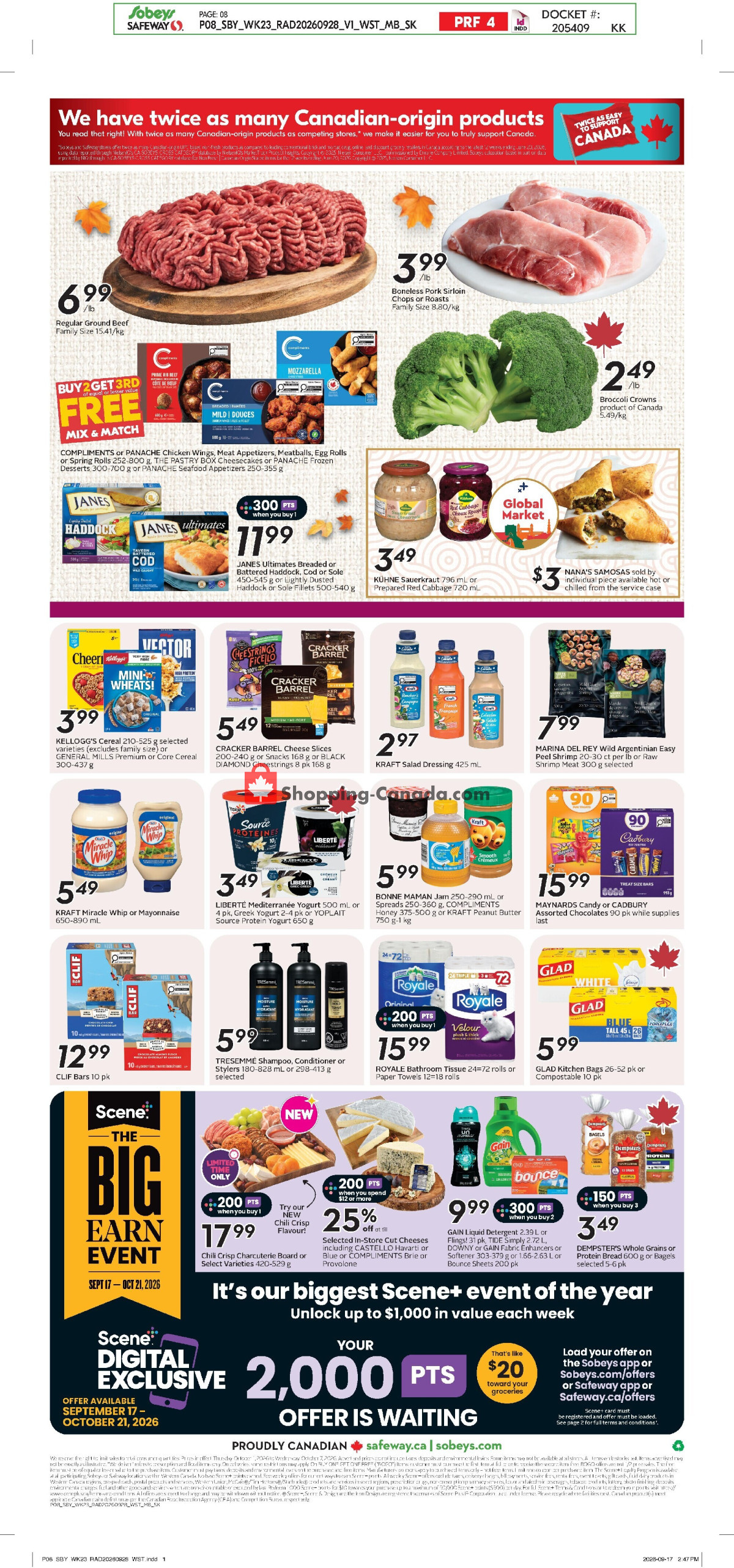 Sobeys flyer from Thursday October 1, 2026 to Wednesday October 7, 2026 - page 3