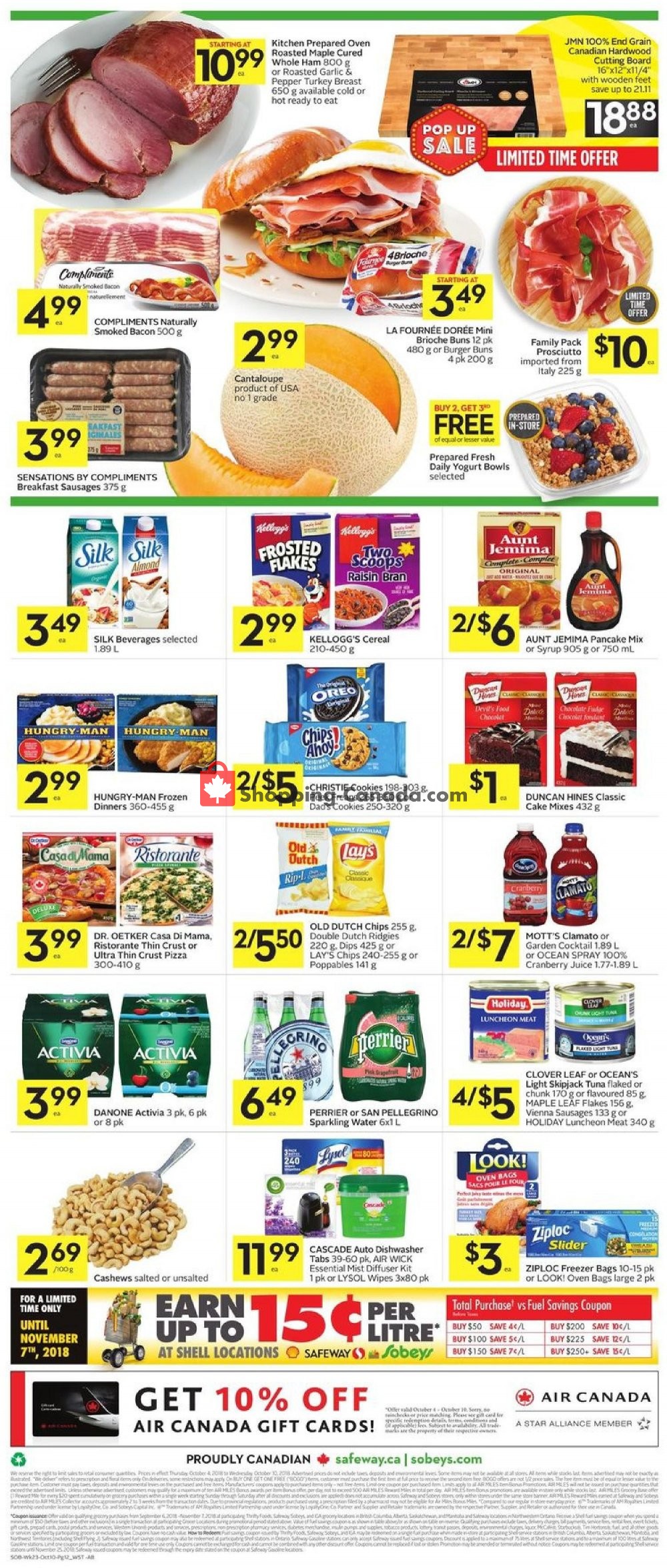 Sobeys flyer from Thursday October 4, 2018 to Wednesday October 10, 2018 - page 2