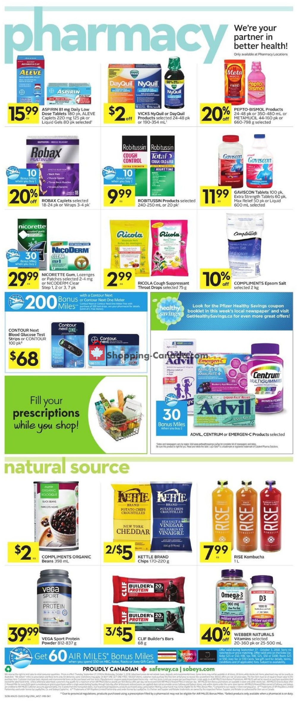 Sobeys flyer from Thursday September 27, 2018 to Wednesday October 3, 2018 - page 2
