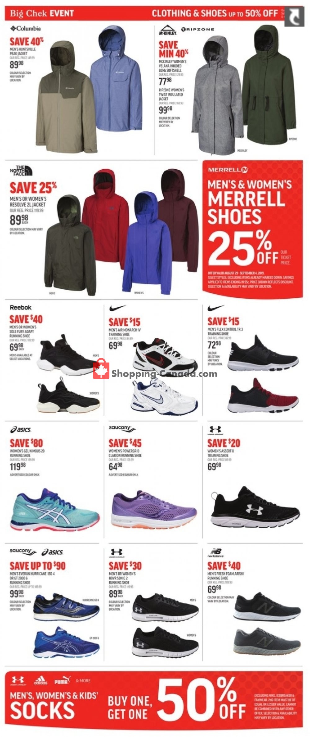 Sport Chek flyer from Friday August 30, 2019 to Wednesday September 11, 2019 - page 3