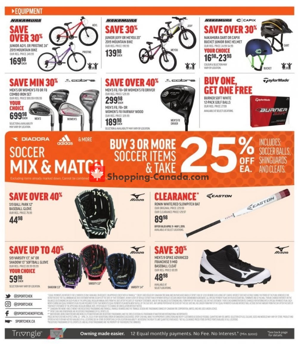 Sport Chek flyer from Friday April 12, 2019 to Wednesday April 24, 2019 - page 4
