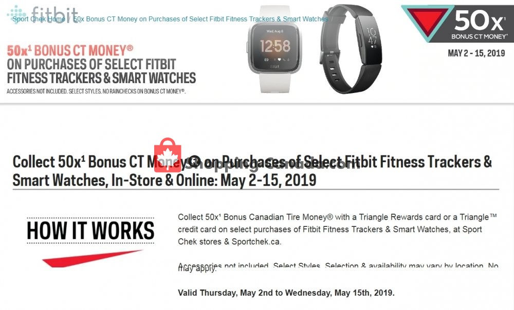 Sport Chek flyer from Thursday May 2, 2019 to Wednesday May 15, 2019 - page 1