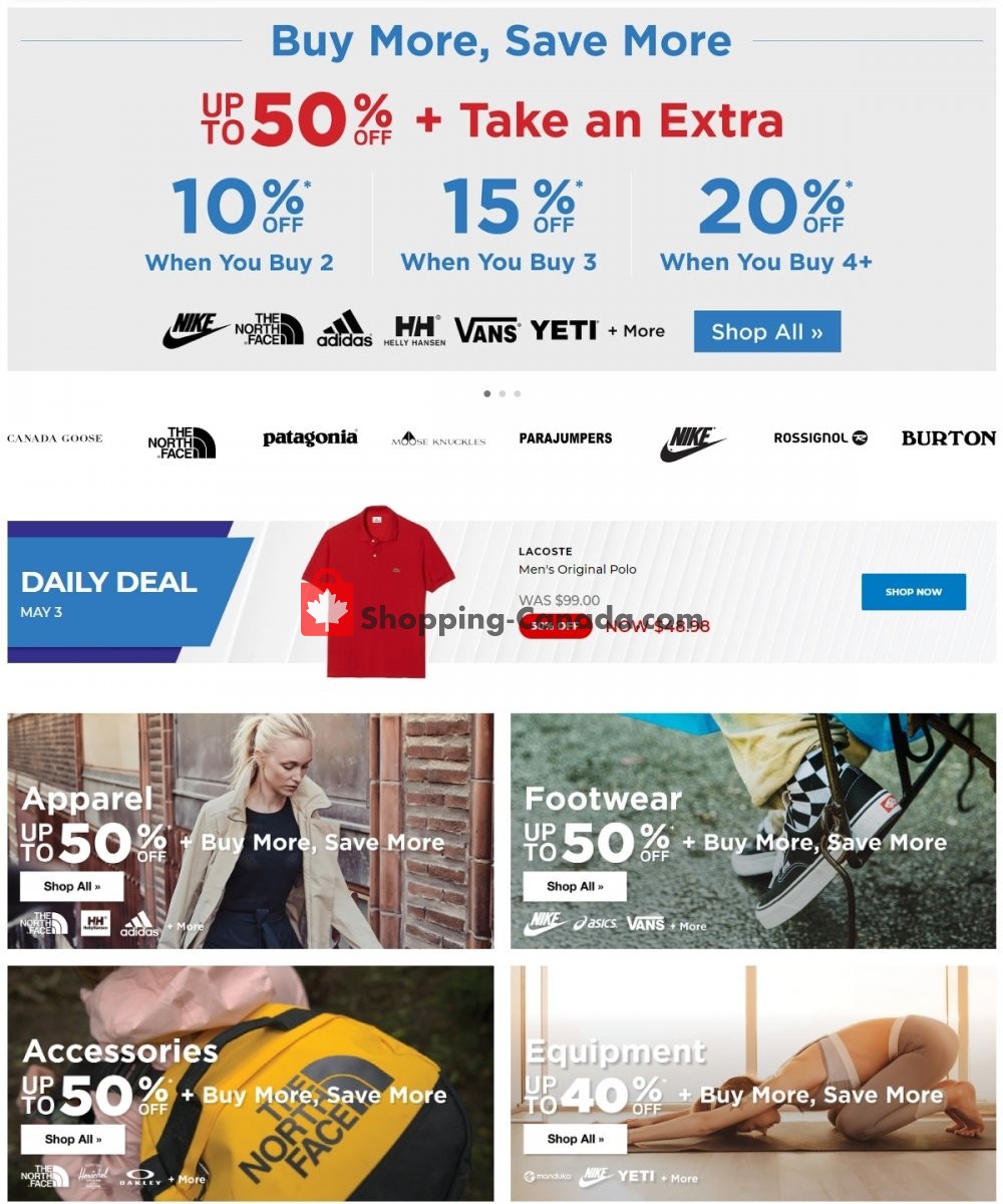 Sporting Life Canada, flyer (Special Offer) May 3 May 9, 2020