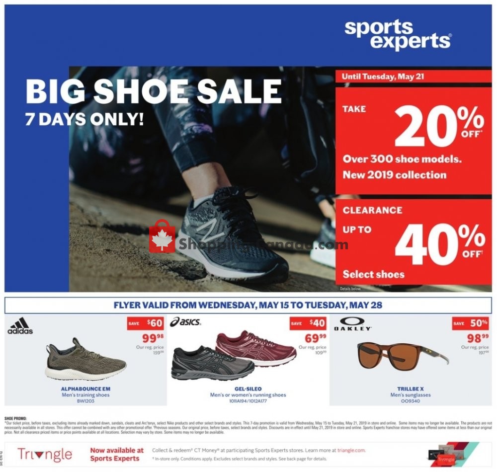 Sports Experts flyer from Wednesday May 15, 2019 to Tuesday May 28, 2019 - page 1
