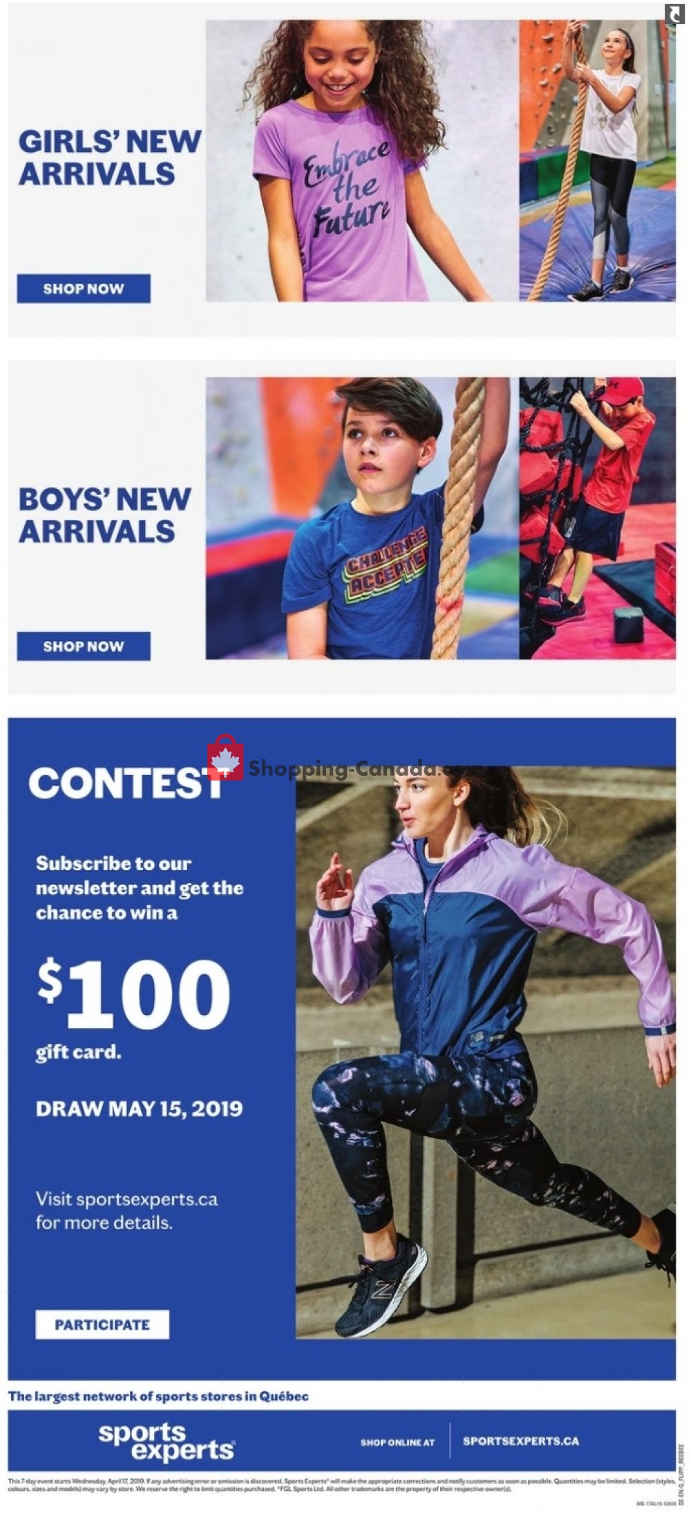 Sports Experts flyer from Wednesday April 17, 2019 to Tuesday April 23, 2019 - page 2