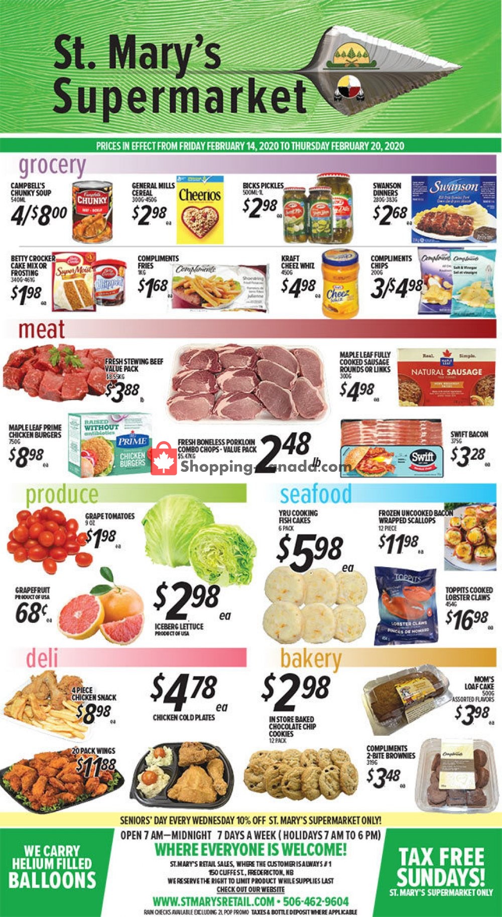 St. Mary's Supermarket flyer from Friday February 14, 2020 to Thursday February 20, 2020 - page 1