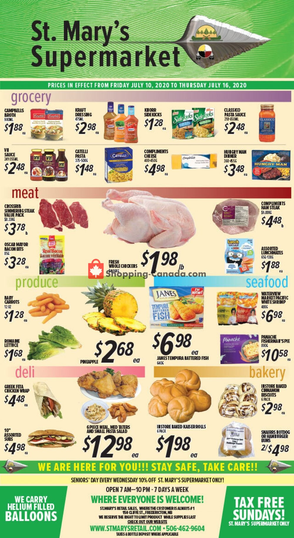 St. Mary's Supermarket flyer from Friday July 10, 2020 to Thursday July 16, 2020 - page 1
