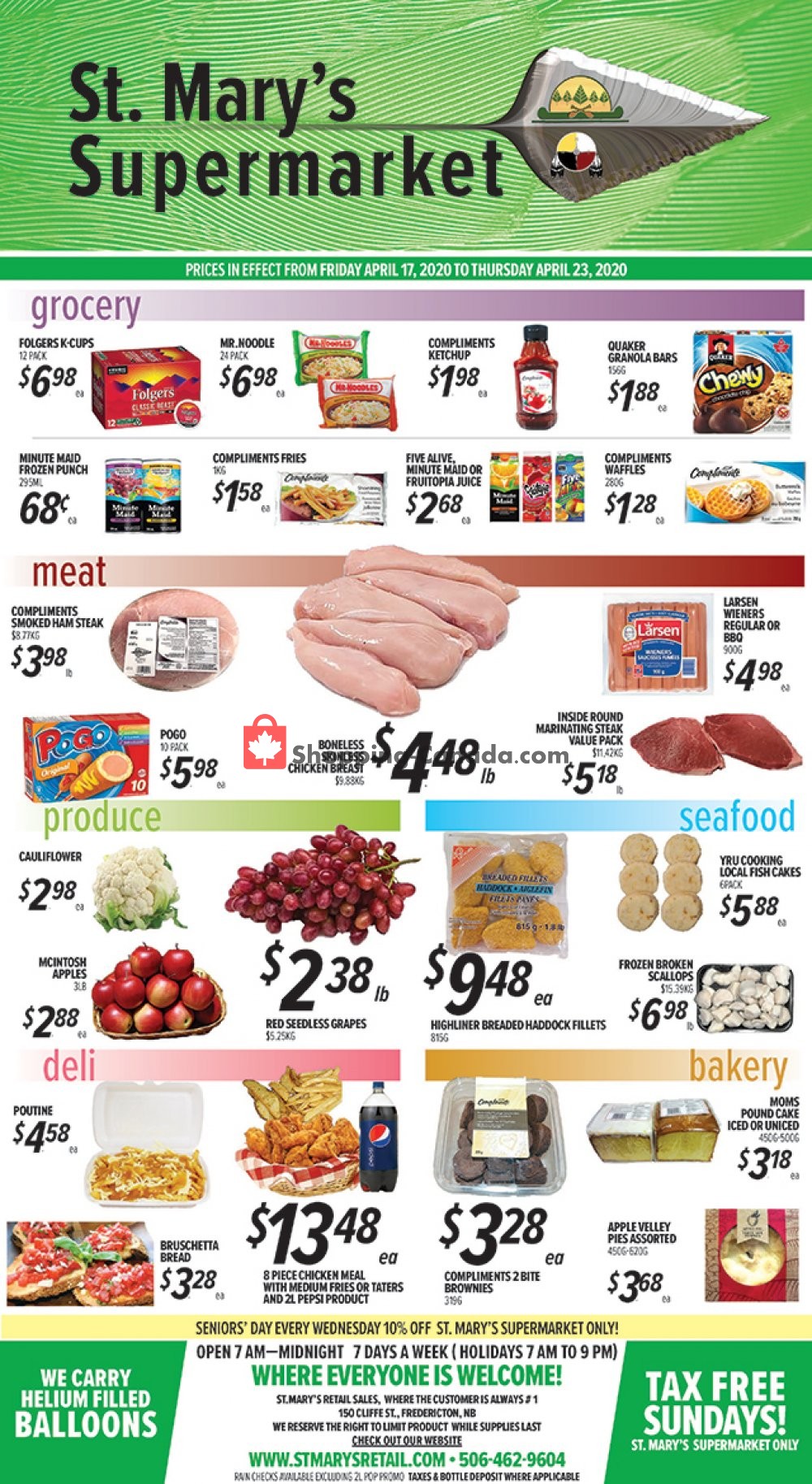 St. Mary's Supermarket flyer from Friday April 17, 2020 to Thursday April 23, 2020 - page 1