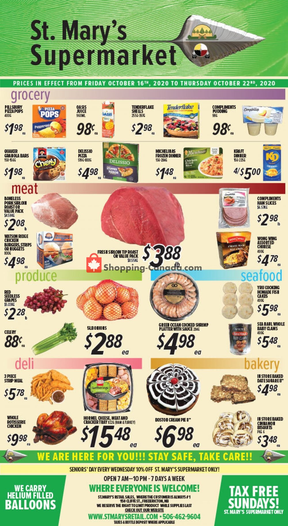 St. Mary's Supermarket flyer from Friday October 16, 2020 to Thursday October 22, 2020 - page 1