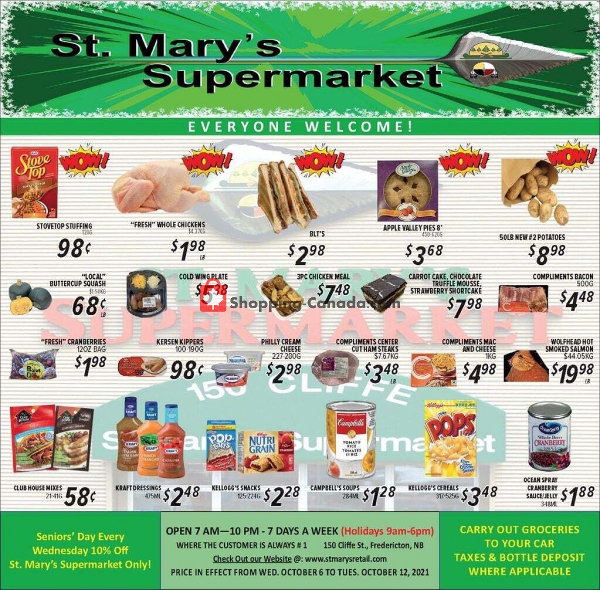 St. Mary's Supermarket flyer from Wednesday October 6, 2021 to Tuesday October 12, 2021 - page 1