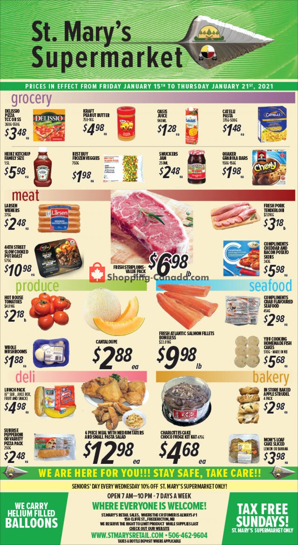St. Mary's Supermarket flyer from Friday January 15, 2021 to Thursday January 21, 2021 - page 1