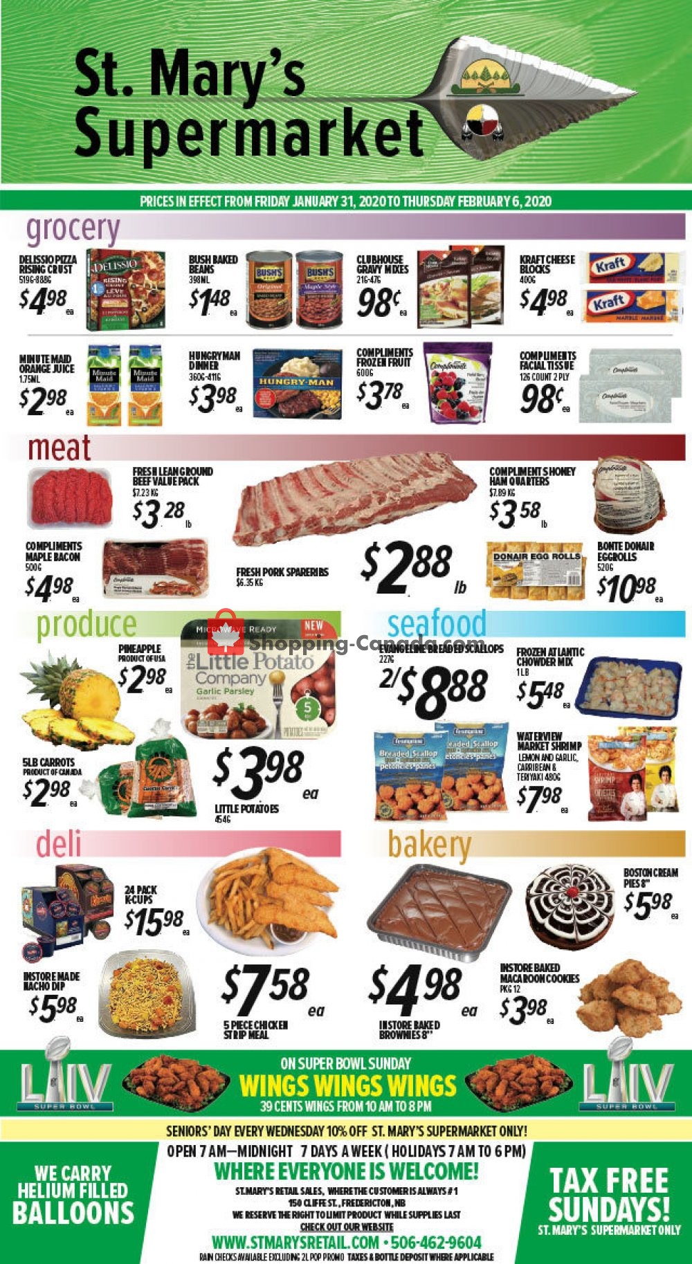 St. Mary's Supermarket flyer from Friday January 31, 2020 to Thursday February 6, 2020 - page 1