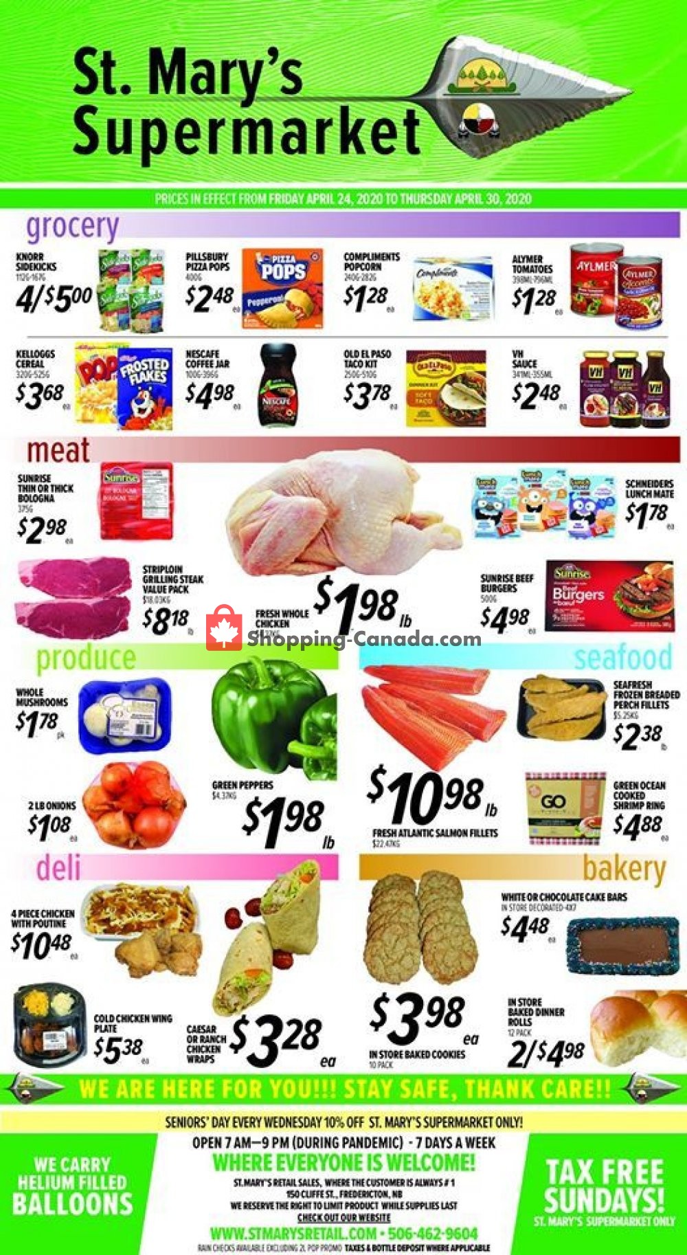St. Mary's Supermarket flyer from Friday April 24, 2020 to Thursday April 30, 2020 - page 1