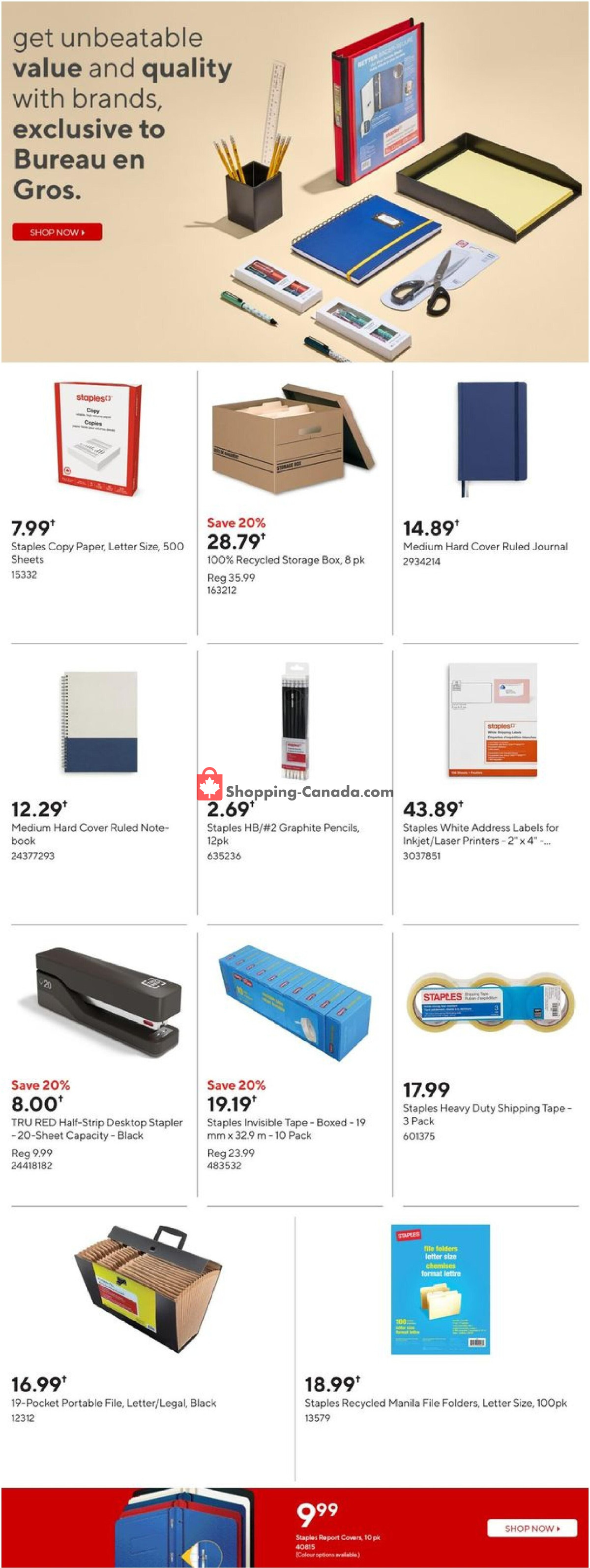 Staples flyer from Wednesday May 8, 2024 to Tuesday May 14, 2024 - page 20