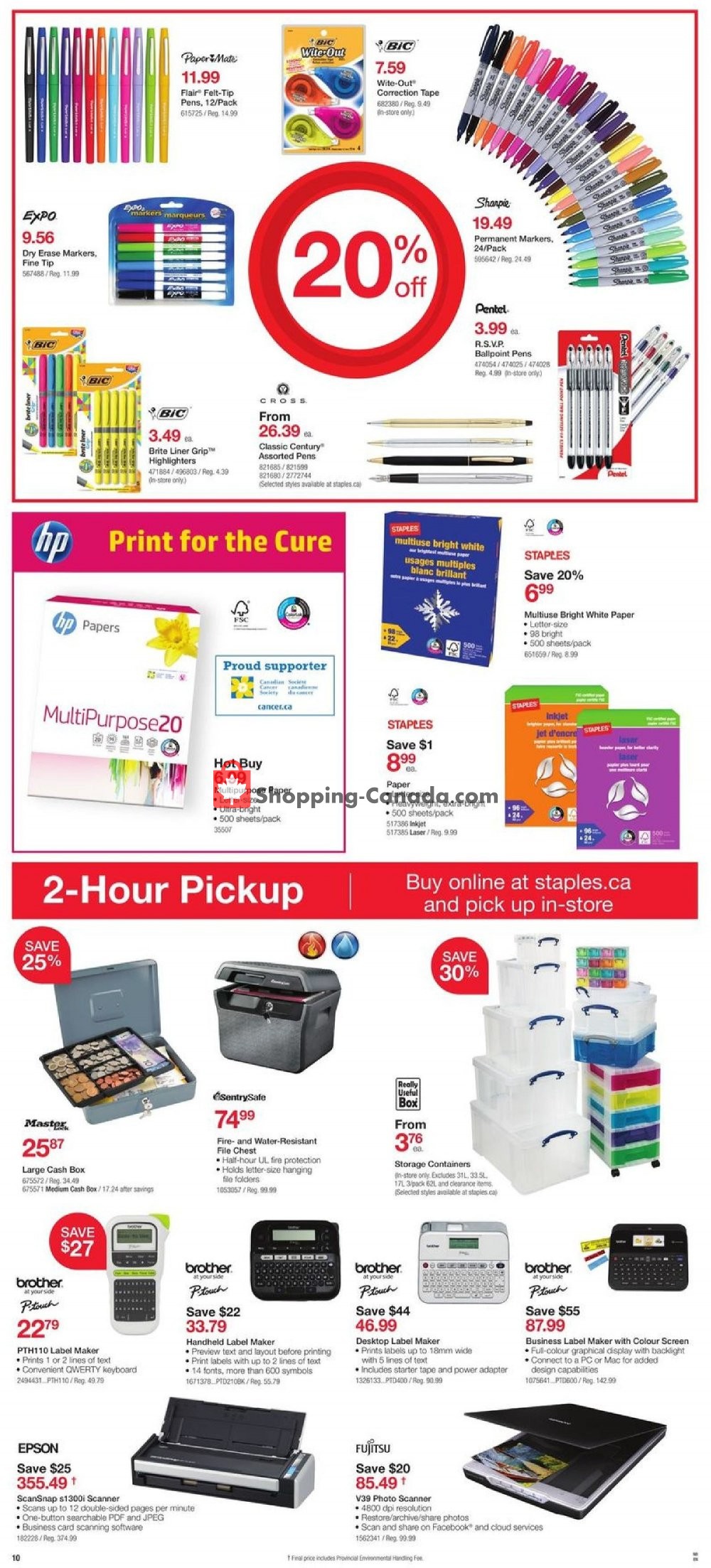 Staples flyer from Wednesday October 10, 2018 to Tuesday October 23, 2018 - page 10