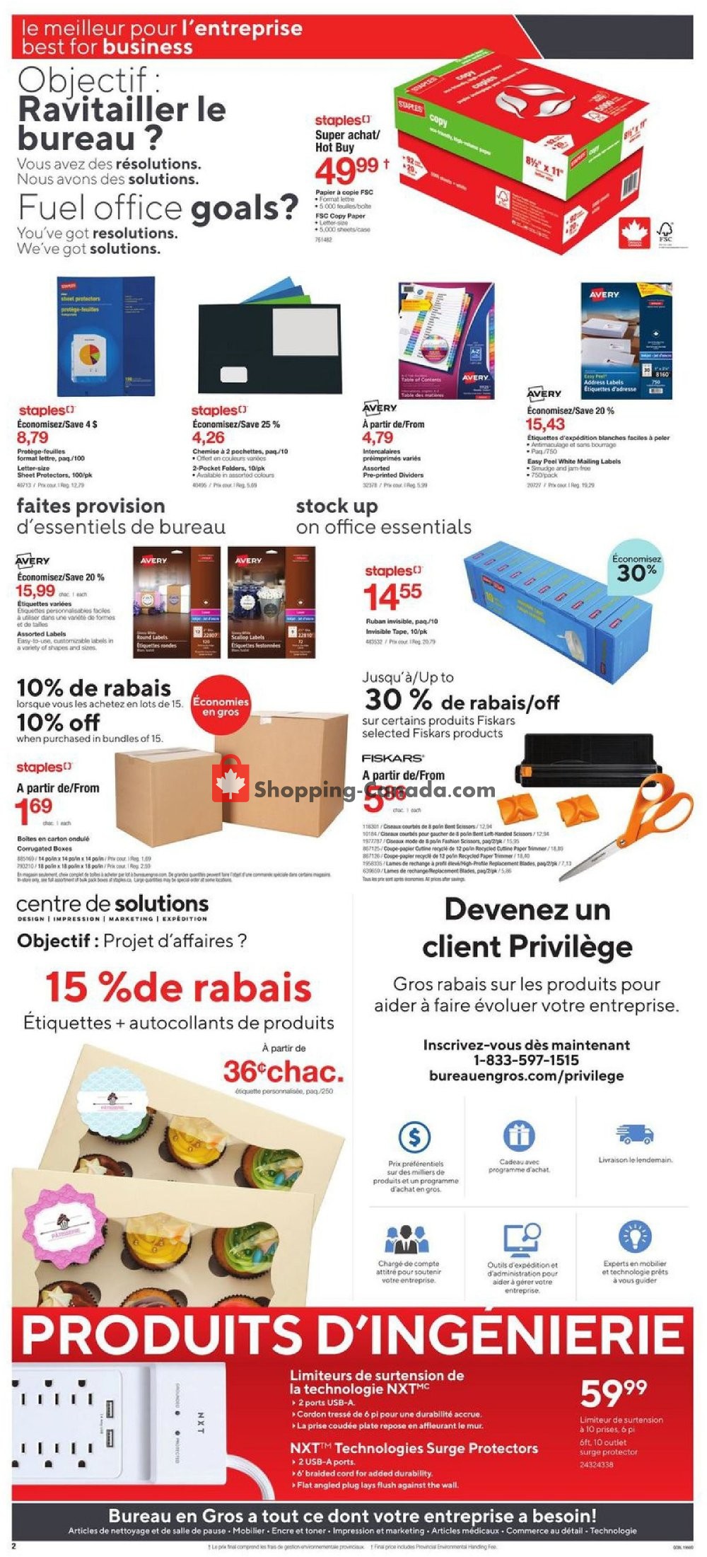 Staples flyer from Wednesday January 15, 2020 to Tuesday January 21, 2020 - page 2