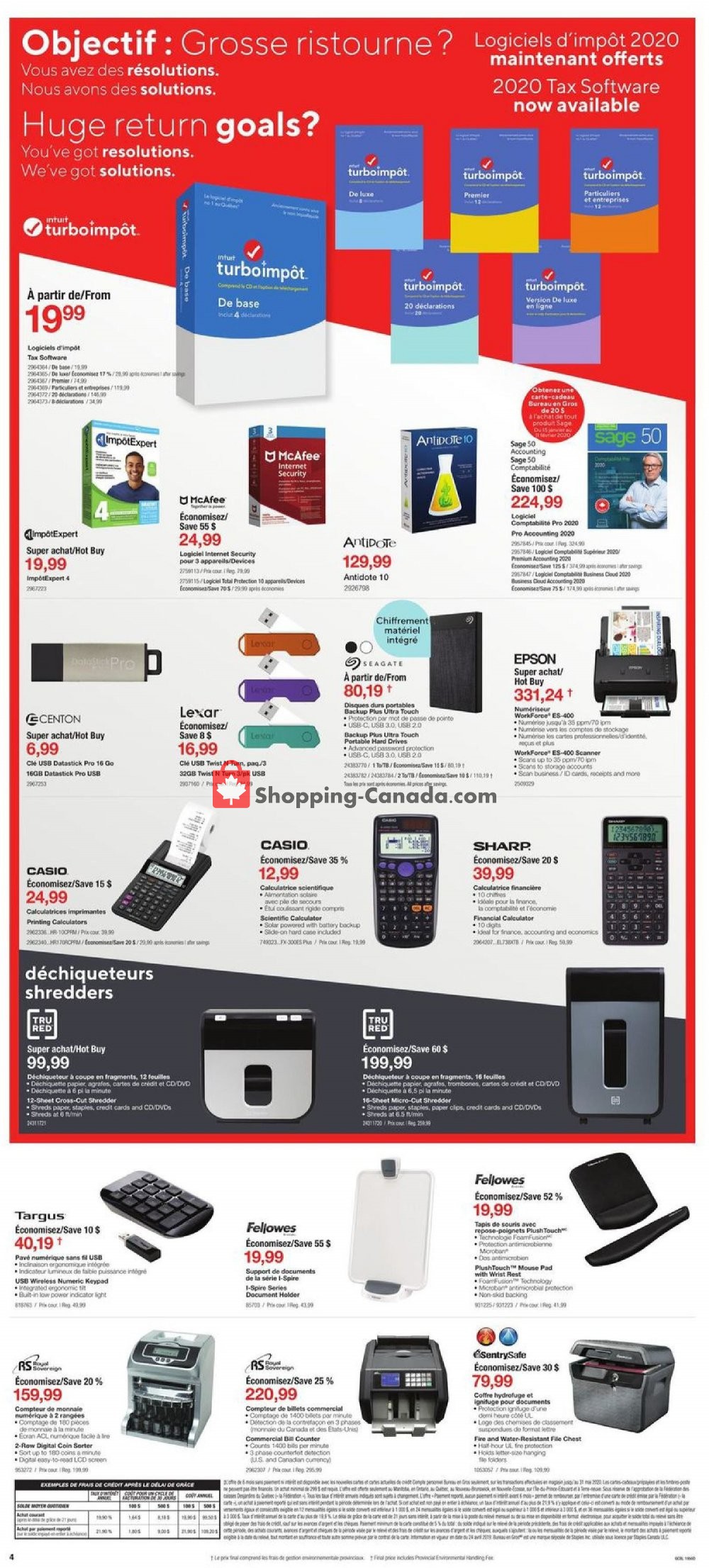 Staples flyer from Wednesday January 15, 2020 to Tuesday January 21, 2020 - page 4