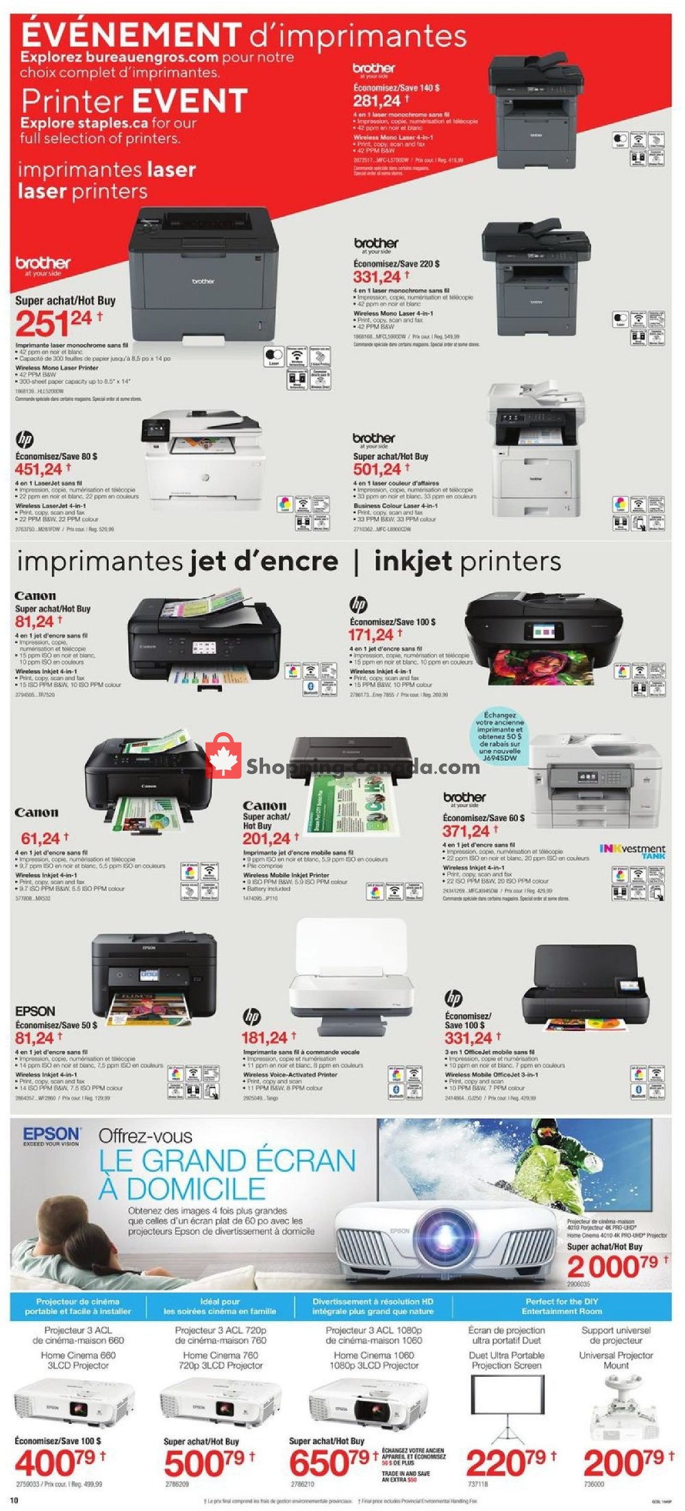 Staples flyer from Wednesday January 8, 2020 to Tuesday January 14, 2020 - page 10