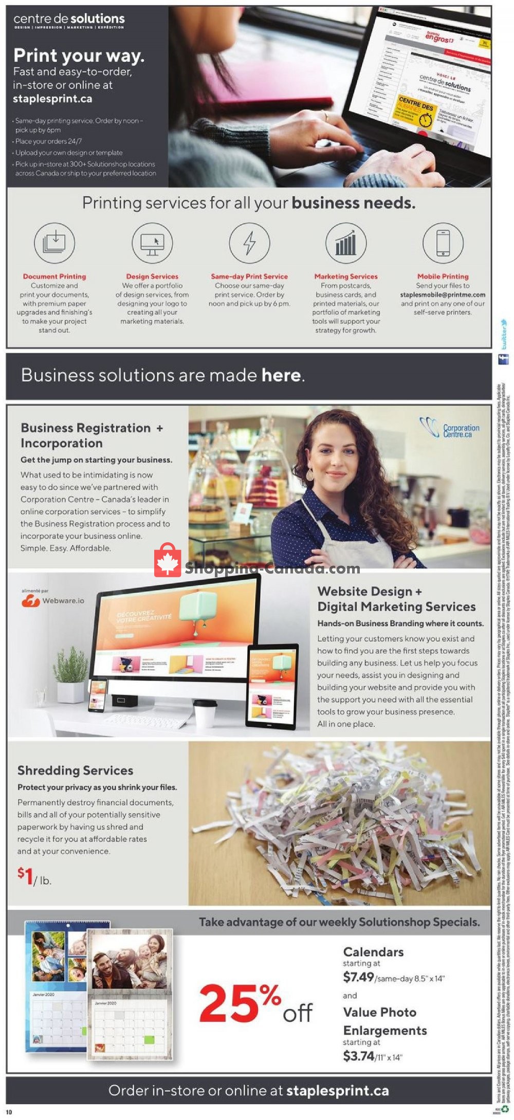 Staples flyer from Wednesday January 8, 2020 to Tuesday January 14, 2020 - page 11
