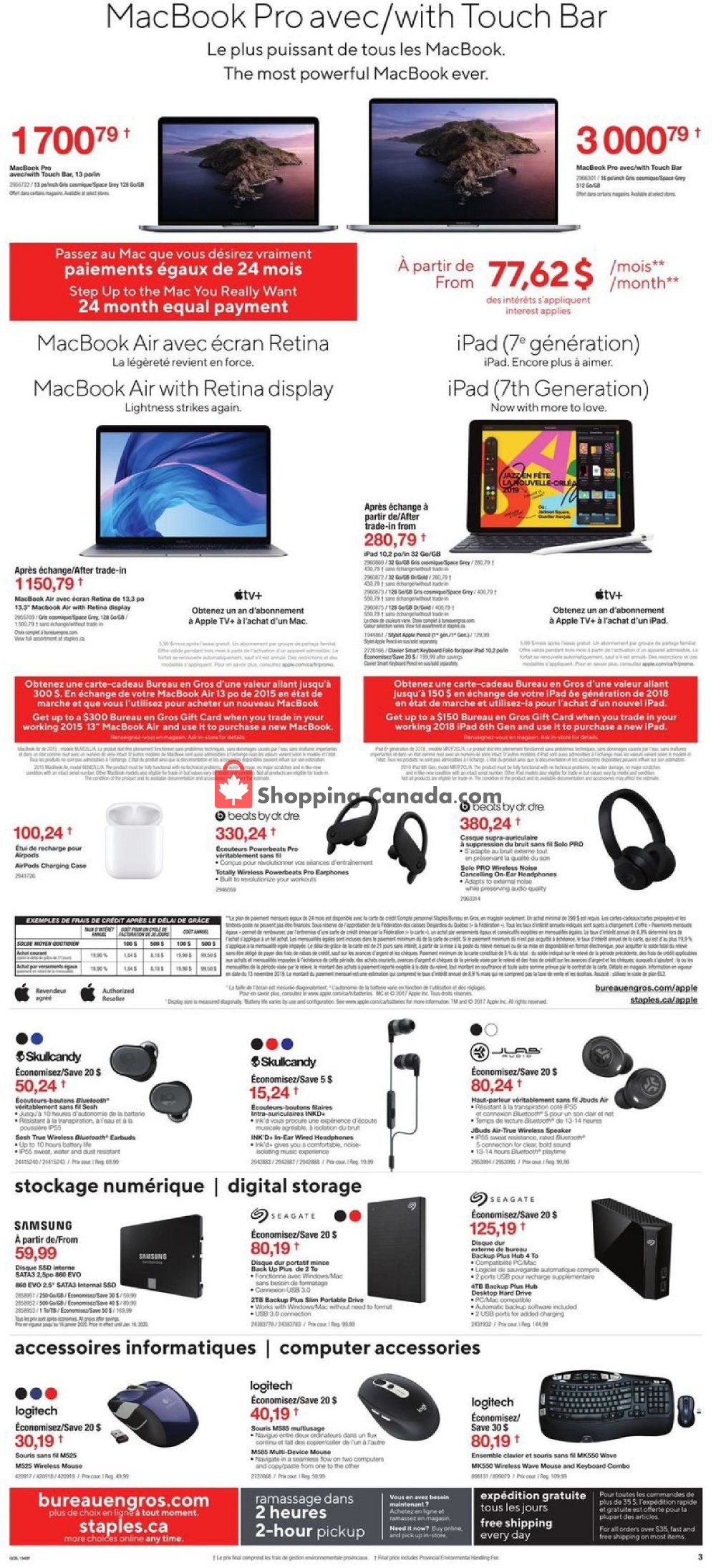 Staples flyer from Wednesday January 8, 2020 to Tuesday January 14, 2020 - page 3