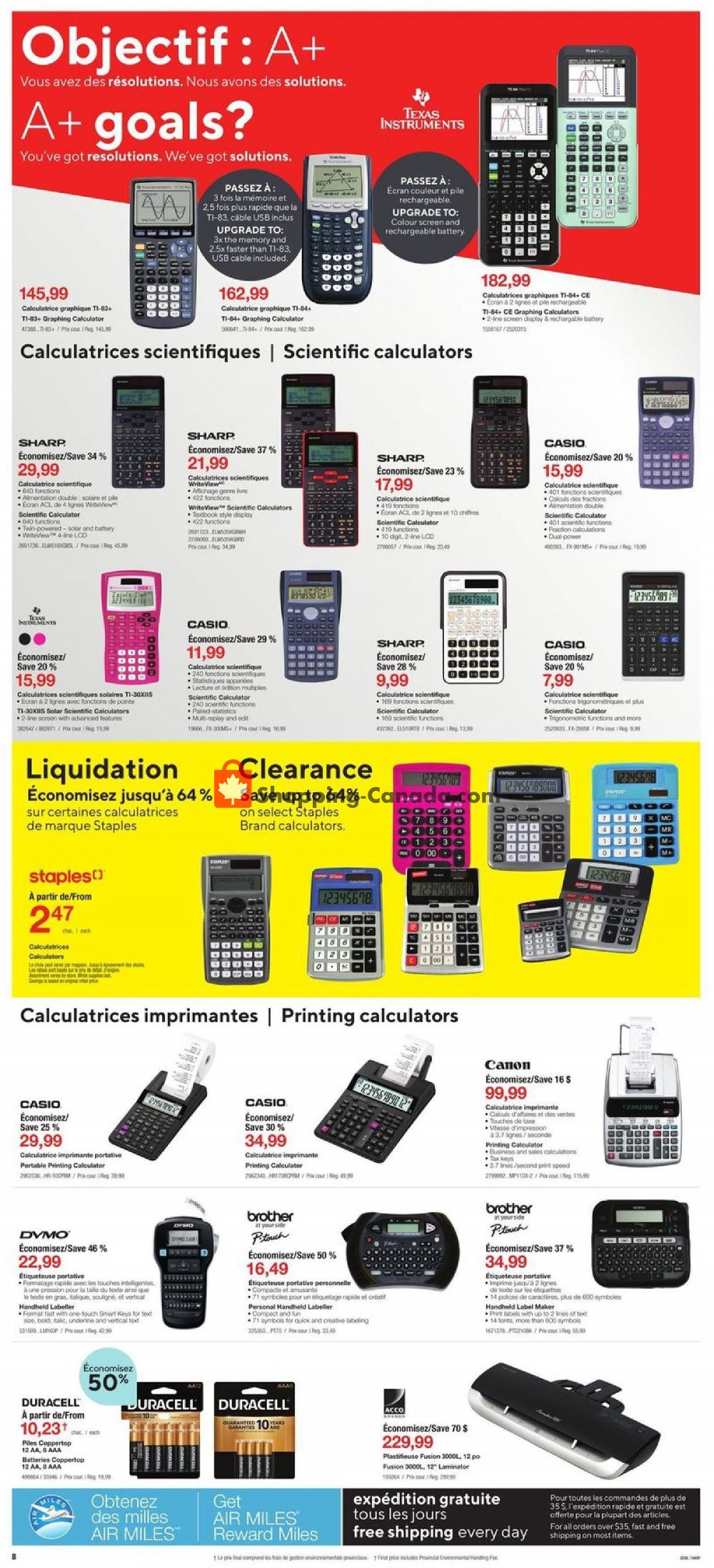 Staples flyer from Wednesday January 8, 2020 to Tuesday January 14, 2020 - page 8
