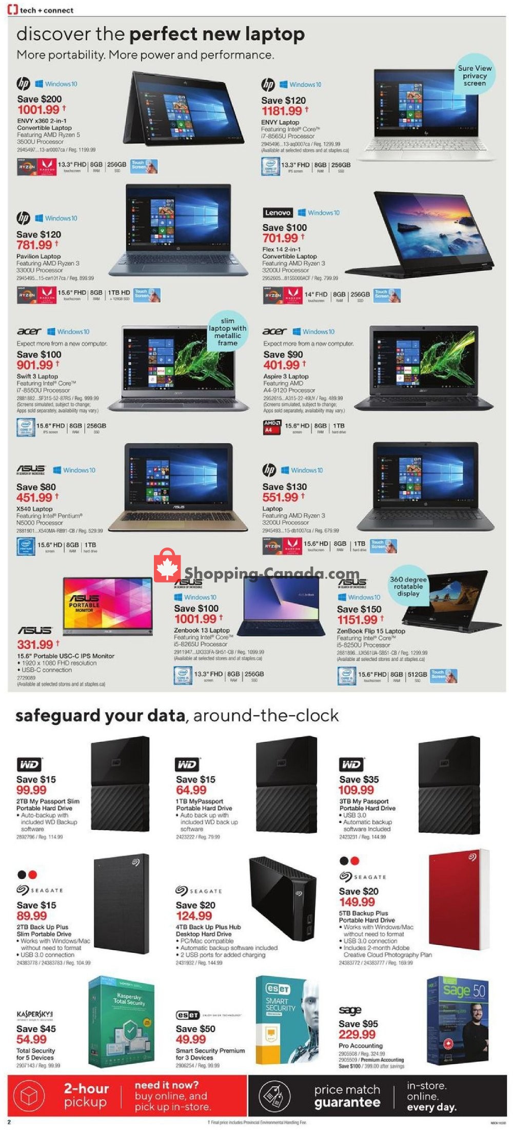 Staples flyer from Wednesday September 18, 2019 to Tuesday September 24, 2019 - page 2