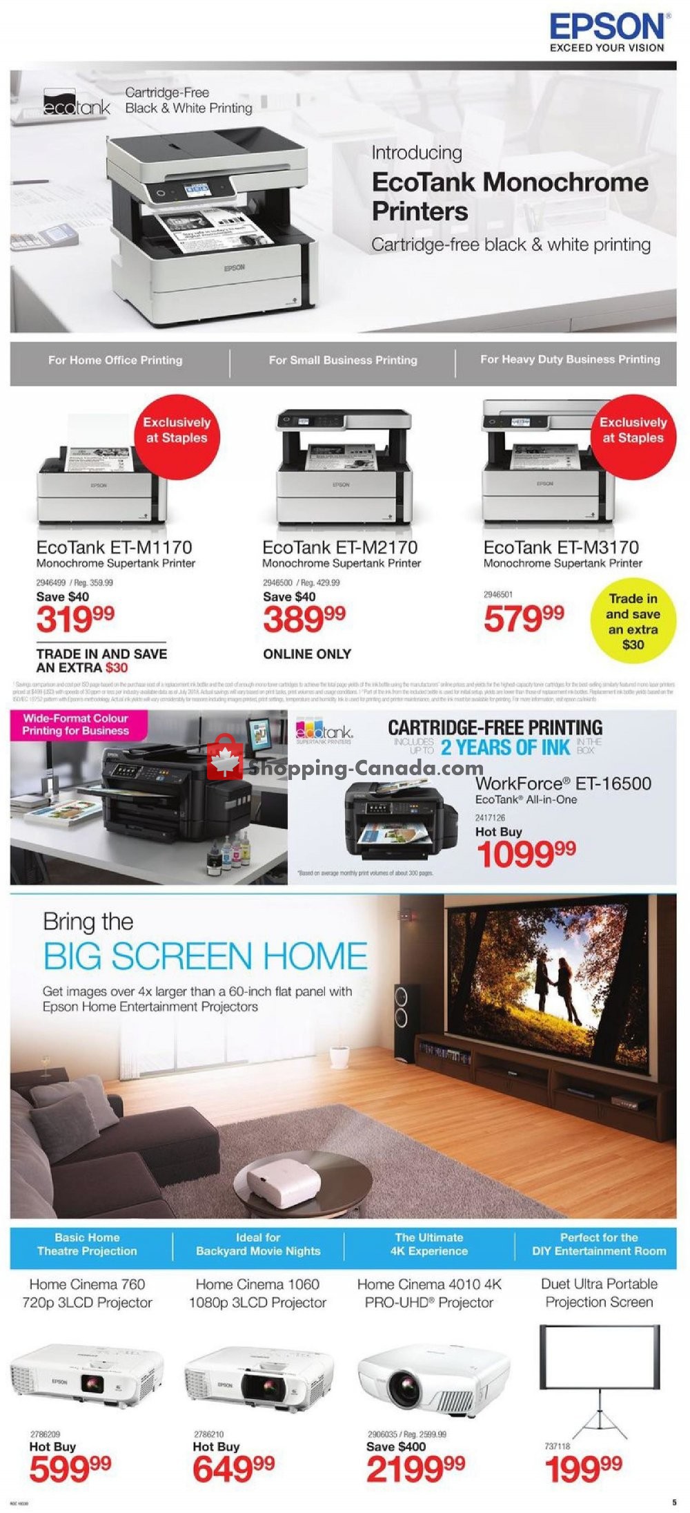 Staples flyer from Wednesday September 18, 2019 to Tuesday September 24, 2019 - page 5