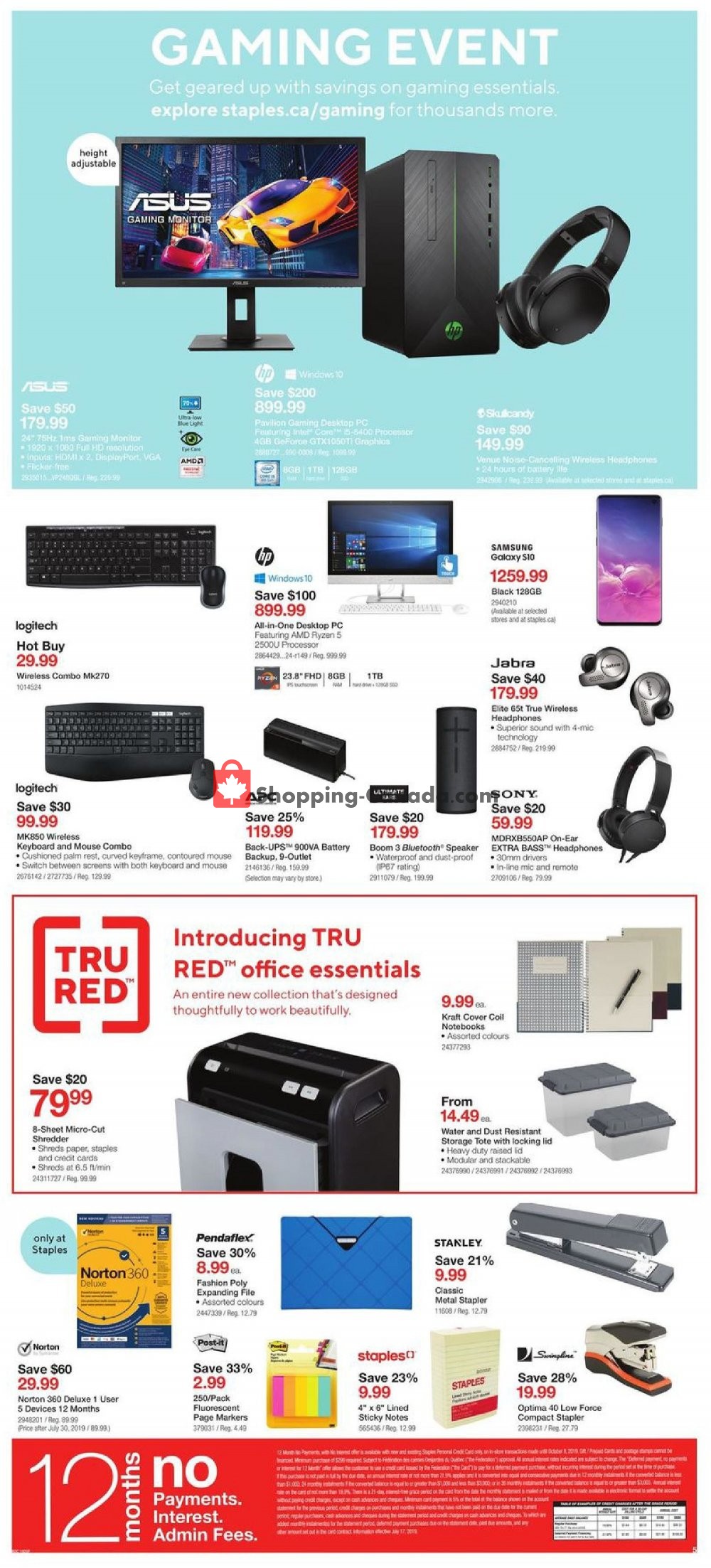 Staples flyer from Wednesday July 24, 2019 to Tuesday July 30, 2019 - page 5