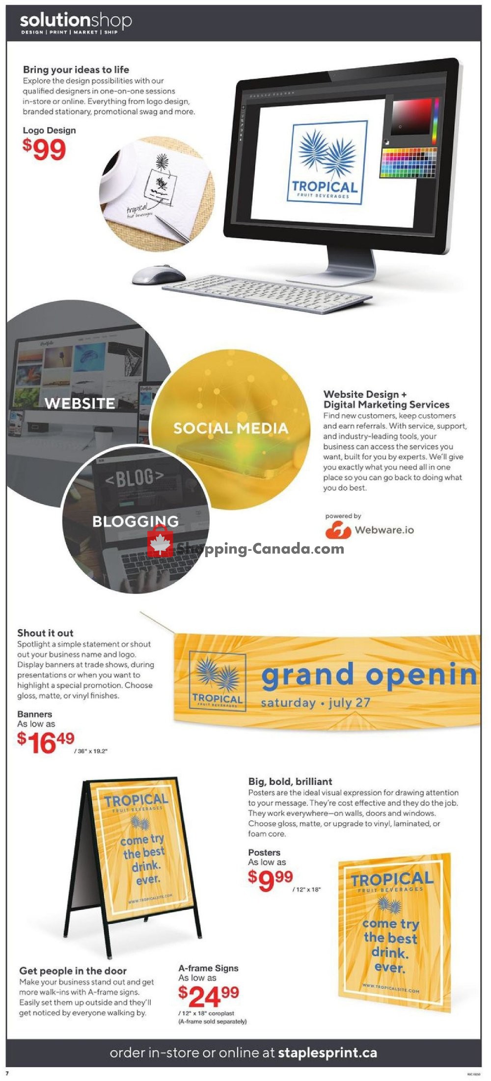 Staples flyer from Wednesday July 24, 2019 to Tuesday July 30, 2019 - page 7