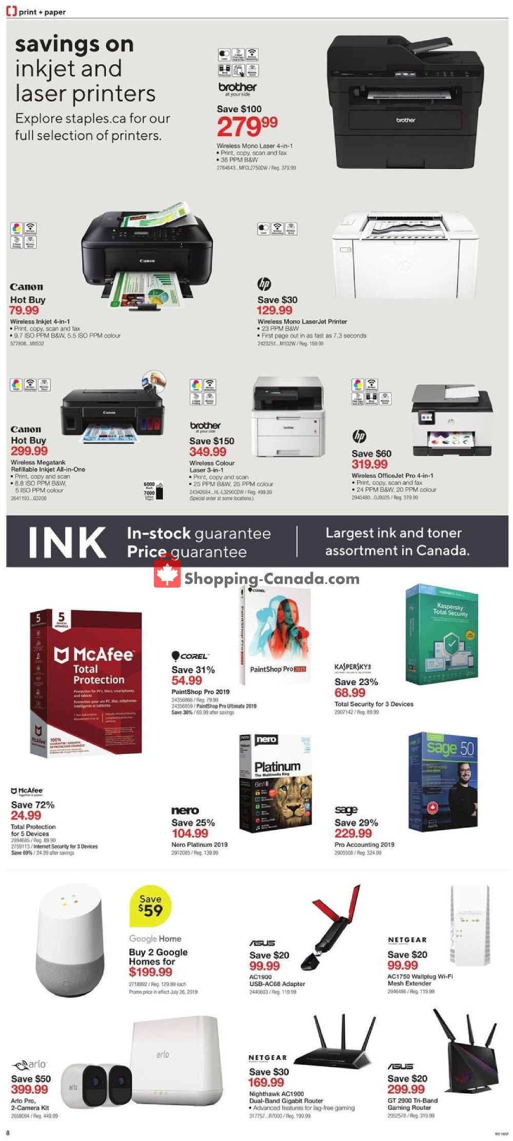 Staples flyer from Wednesday July 24, 2019 to Tuesday July 30, 2019 - page 8