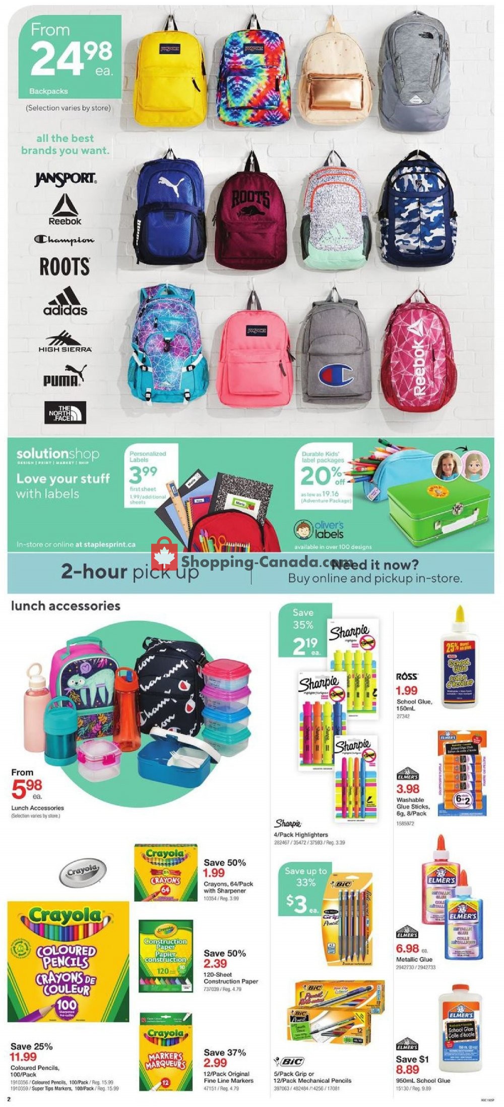 Staples flyer from Wednesday July 24, 2019 to Tuesday July 30, 2019 - page 2