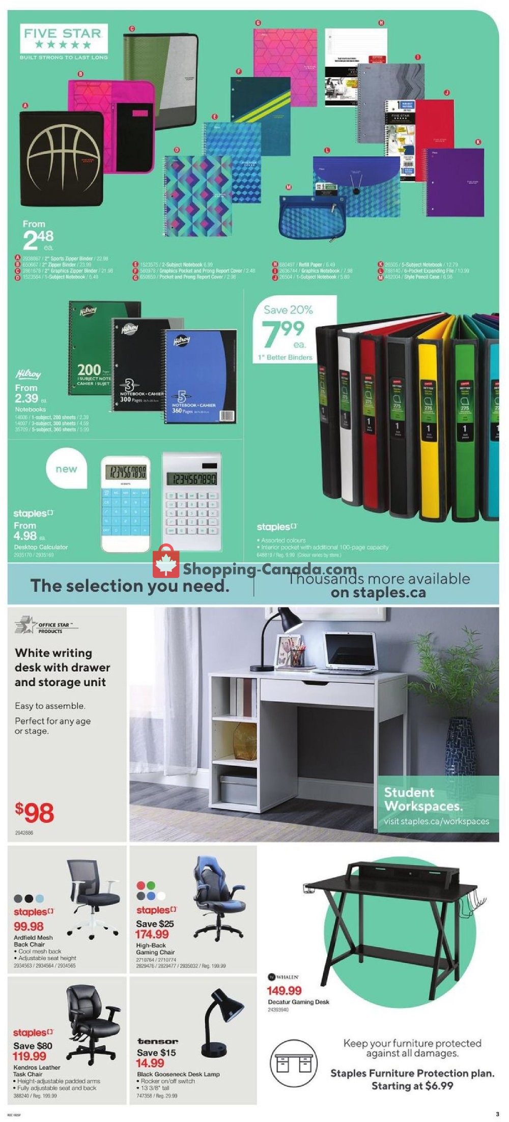 Staples flyer from Wednesday July 24, 2019 to Tuesday July 30, 2019 - page 3