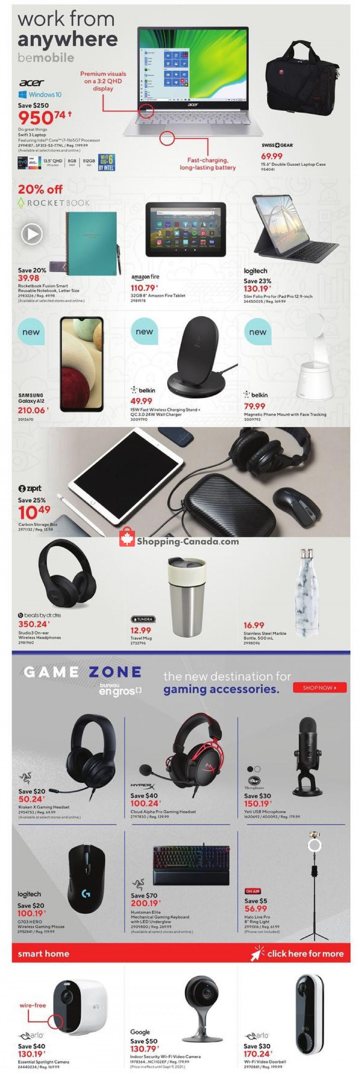 Staples flyer from Wednesday September 8, 2021 to Tuesday September 14, 2021 - page 10