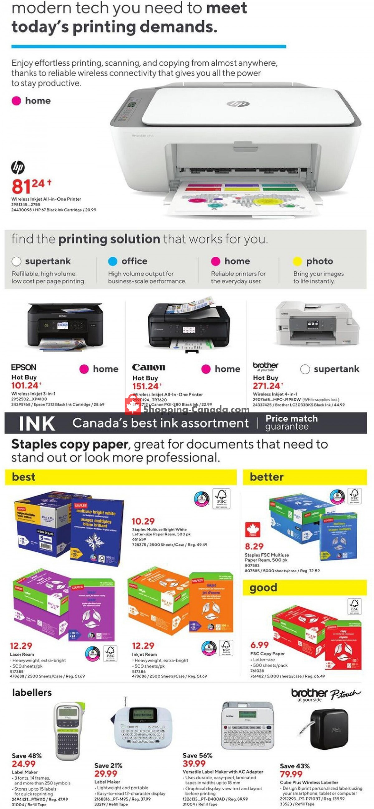 Staples flyer from Wednesday September 8, 2021 to Tuesday September 14, 2021 - page 6