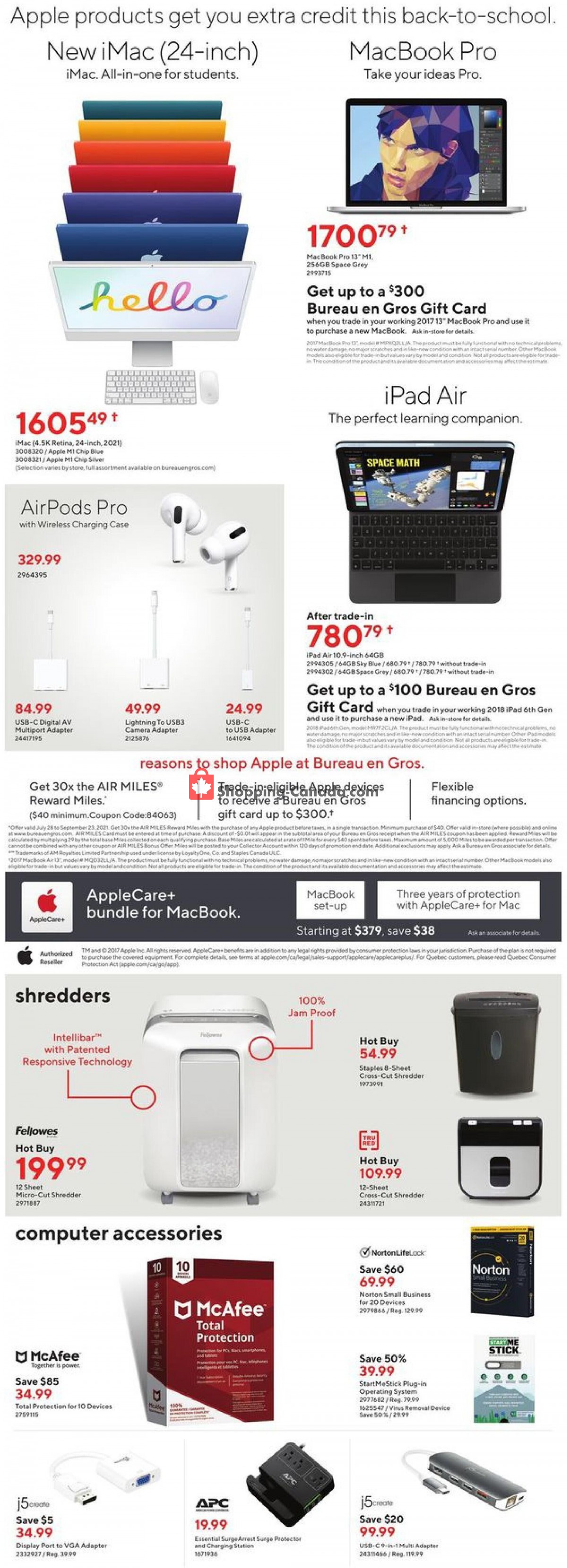 Staples flyer from Wednesday September 8, 2021 to Tuesday September 14, 2021 - page 9