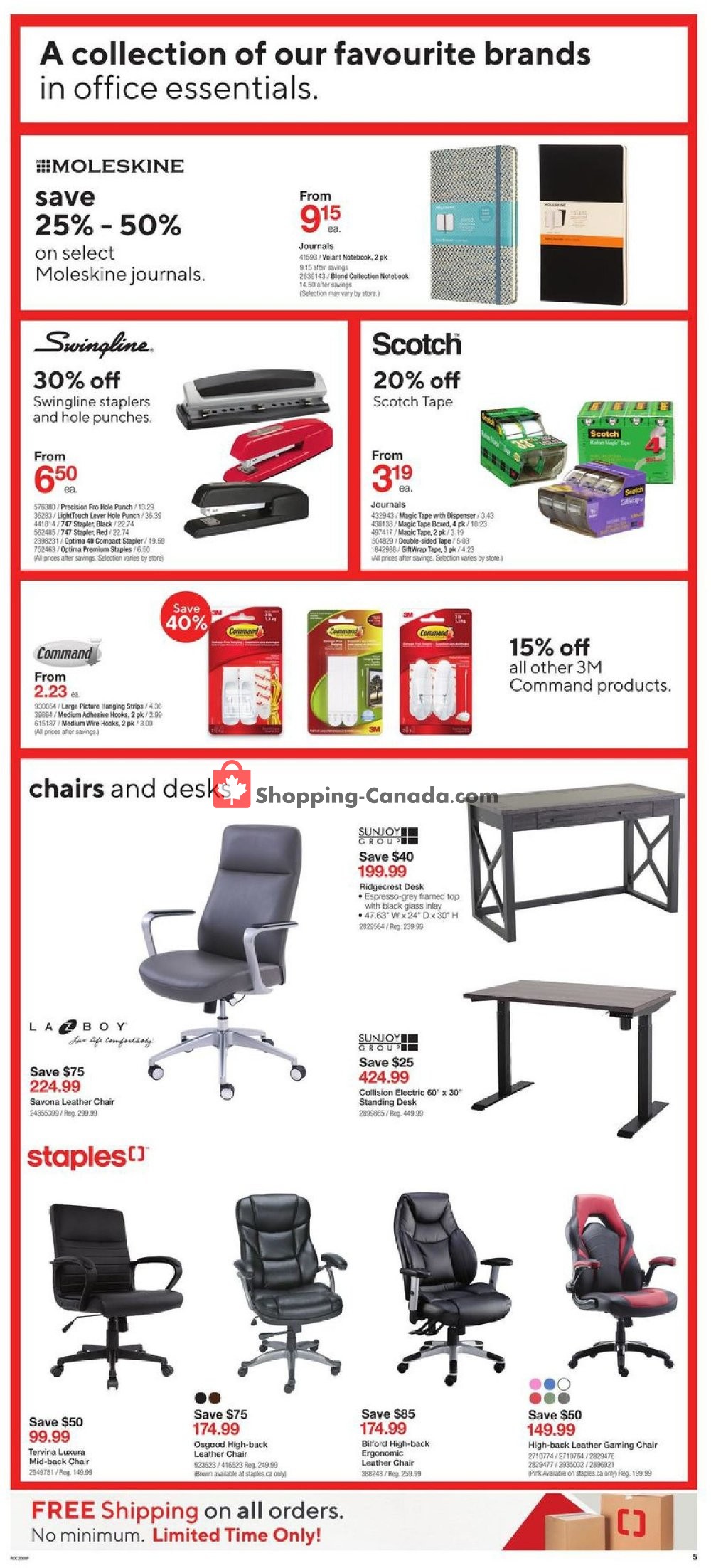 Staples Canada, flyer (Big Brands Event Atlantic) March 25 March