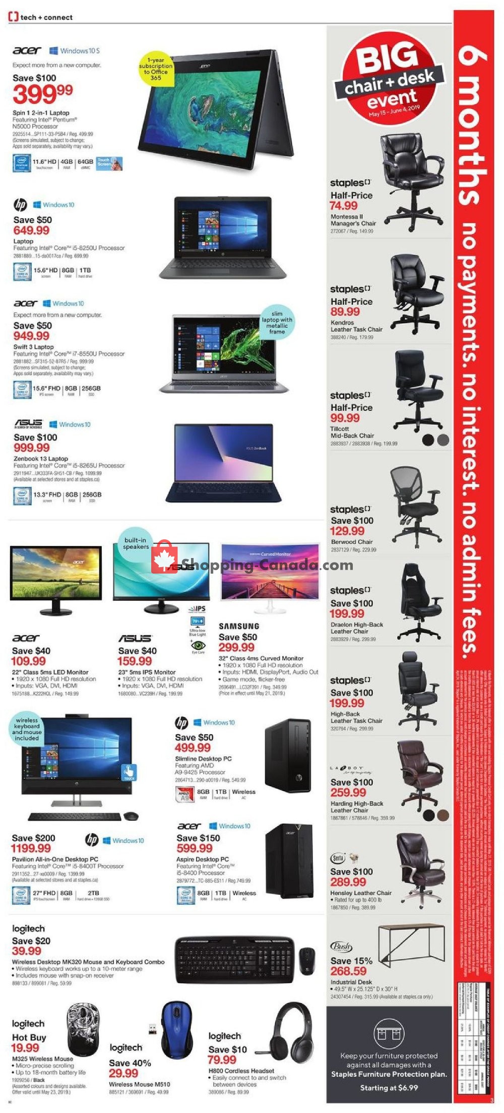 Staples flyer from Wednesday May 15, 2019 to Tuesday May 28, 2019 - page 3