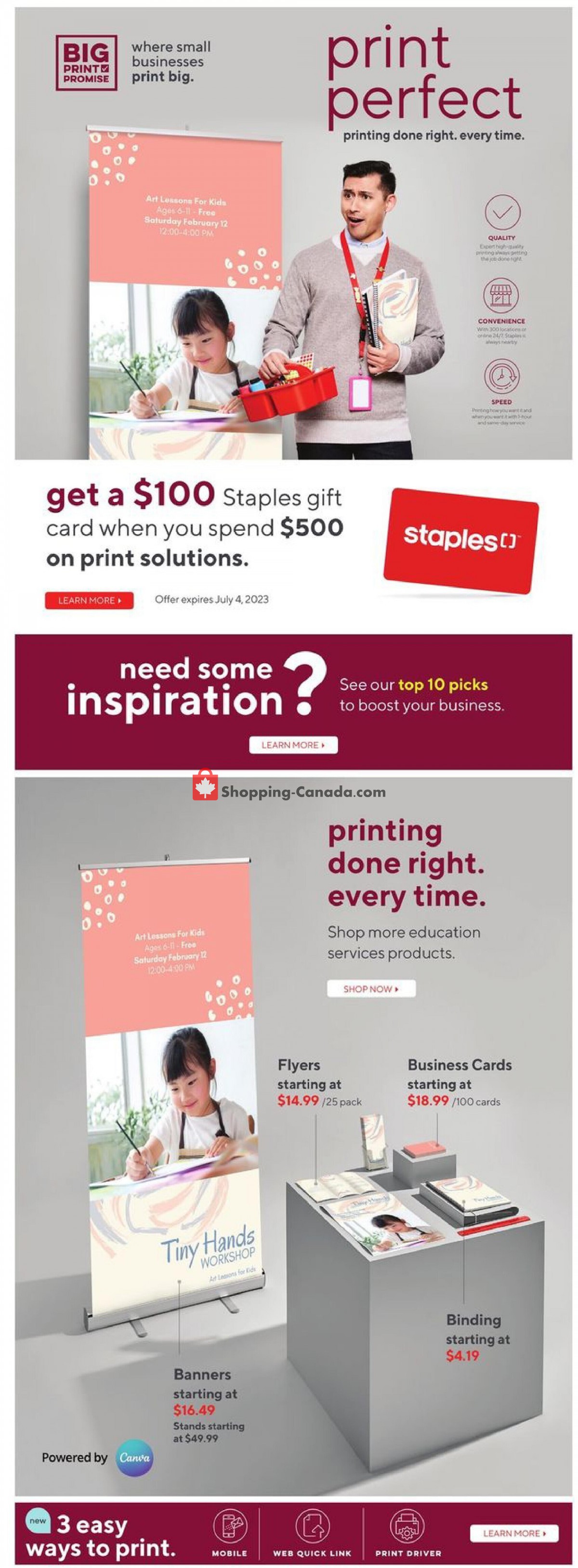 Staples flyer from Wednesday June 21, 2023 to Tuesday June 27, 2023 - page 4