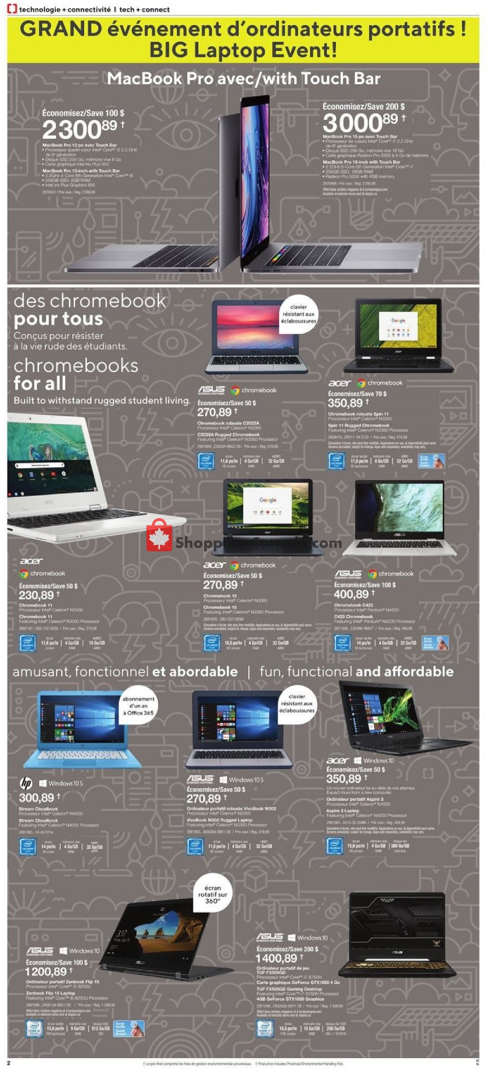 Staples flyer from Wednesday March 13, 2019 to Tuesday March 19, 2019 - page 2